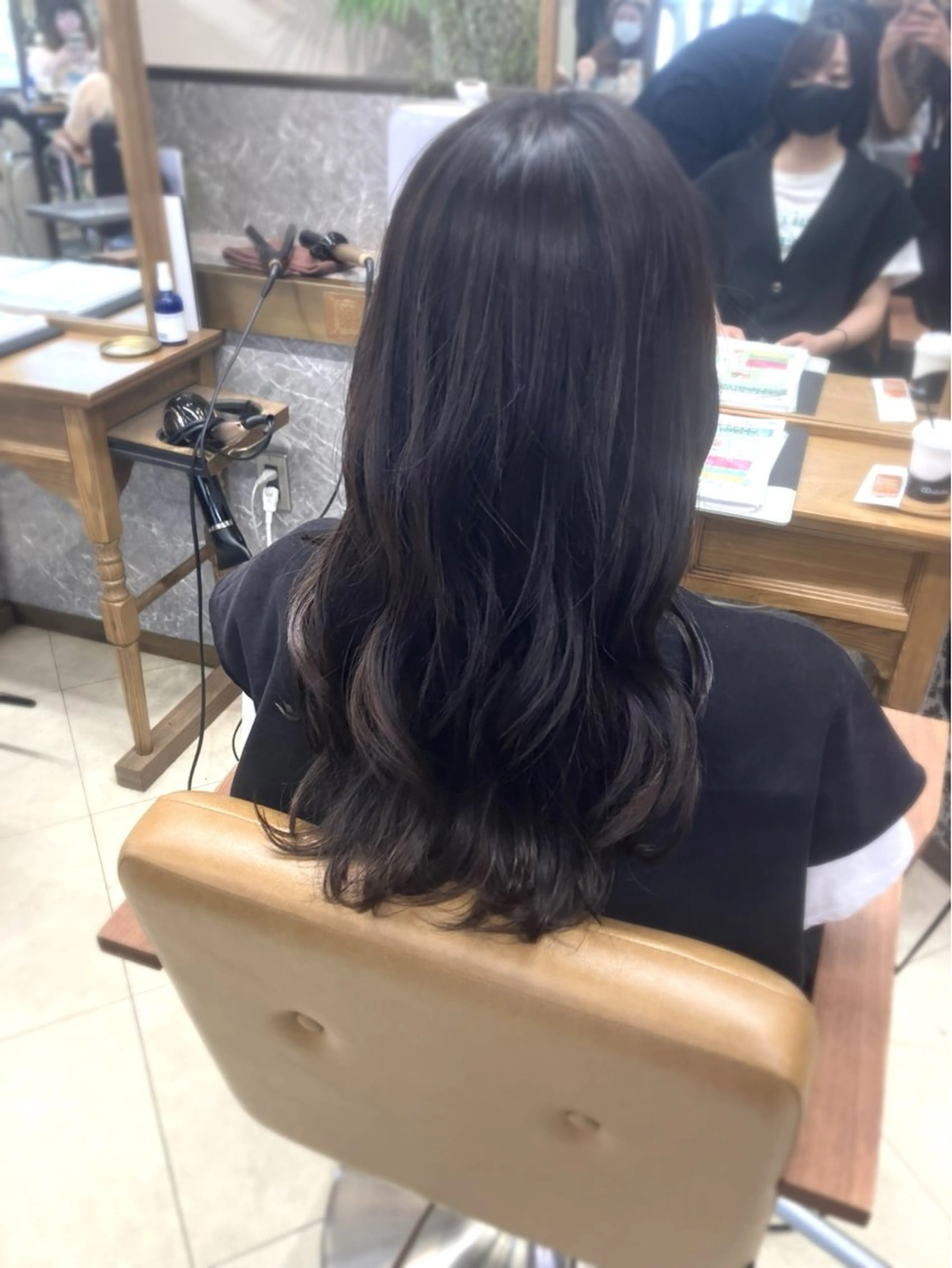 ロング レイヤーカット 阿部 雲母のヘアスタイル