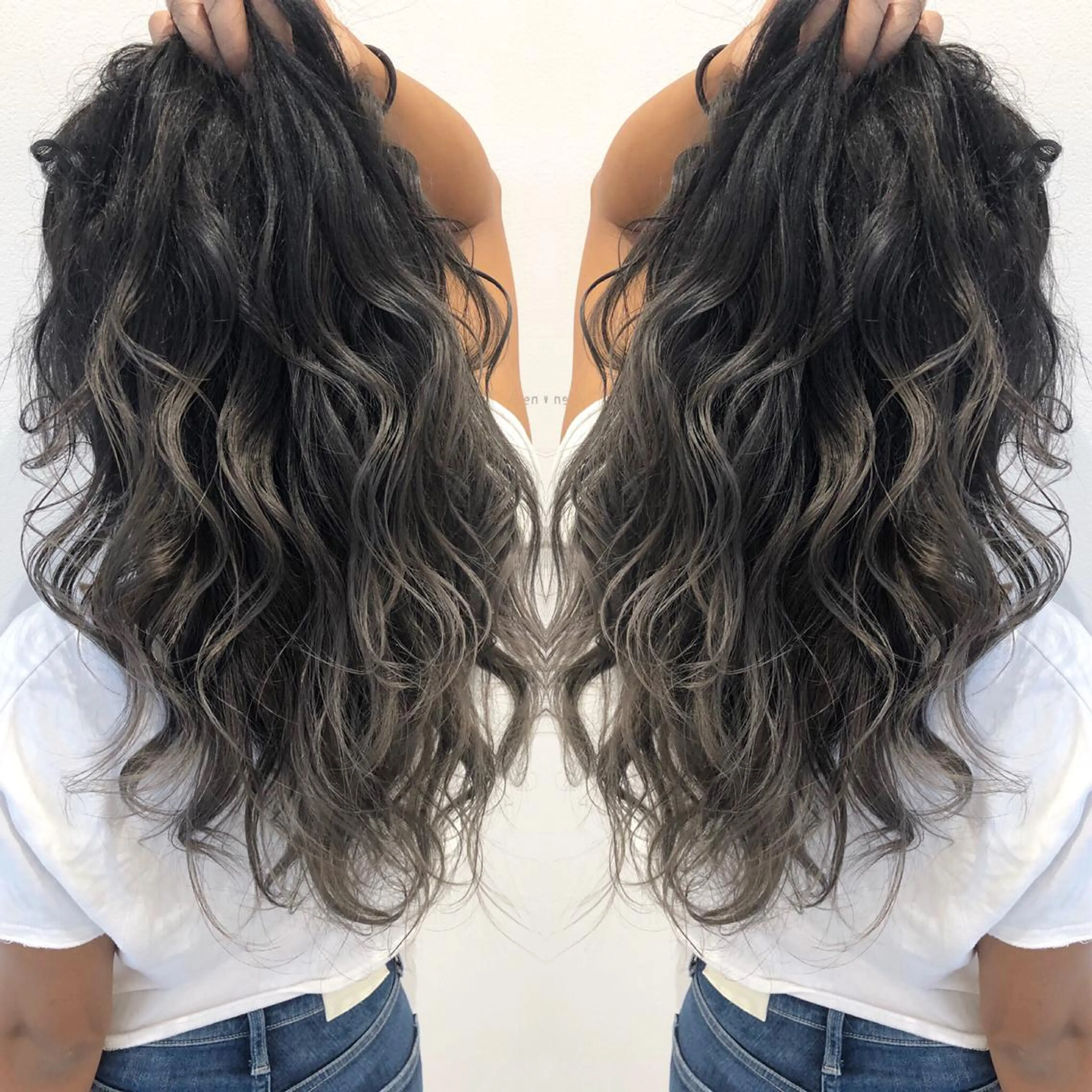 ロング カラー ヘアカラー トリートメント 鍵谷 公宏のヘアスタイル