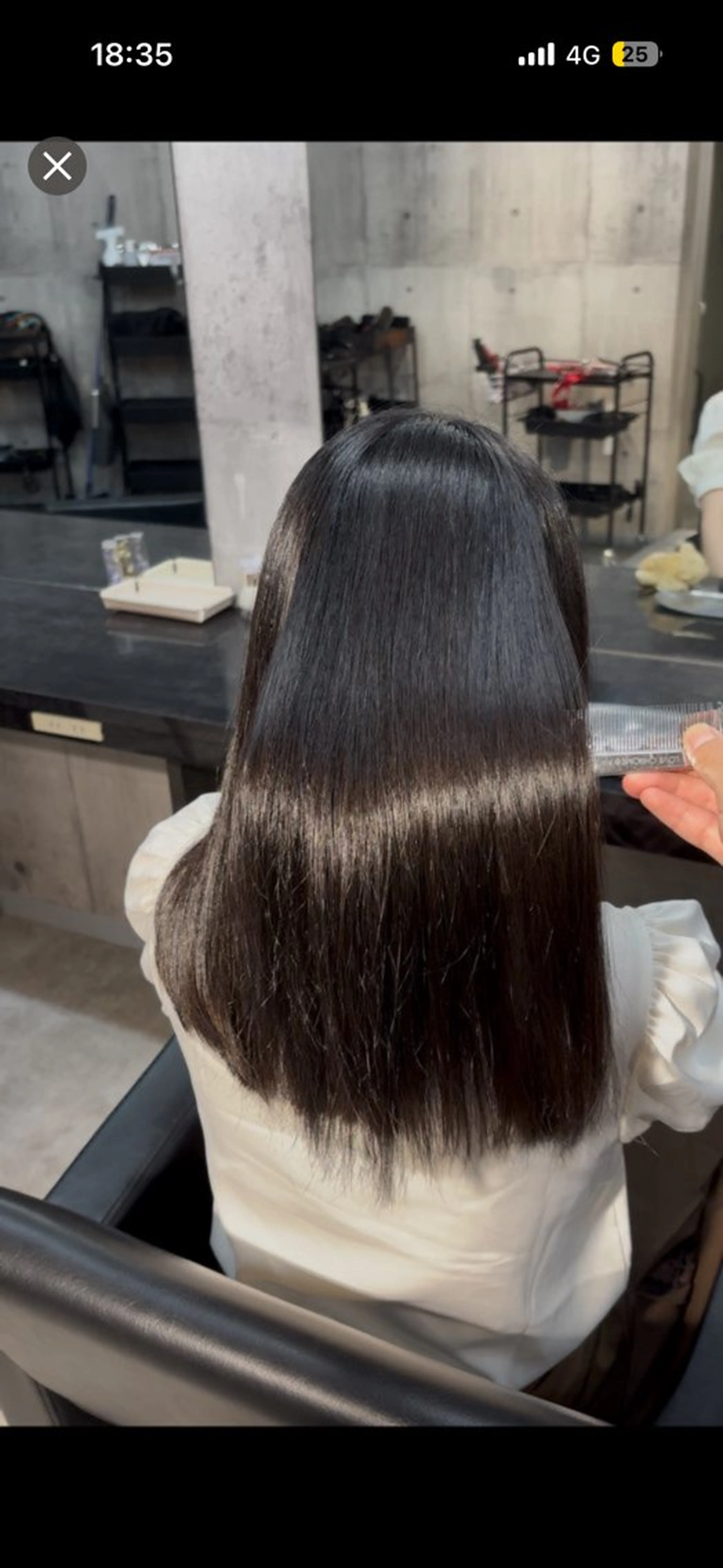 ミディアム 縮毛矯正 縮毛矯正 溝渕朋也 /髪質改善ストレートのヘアスタイル