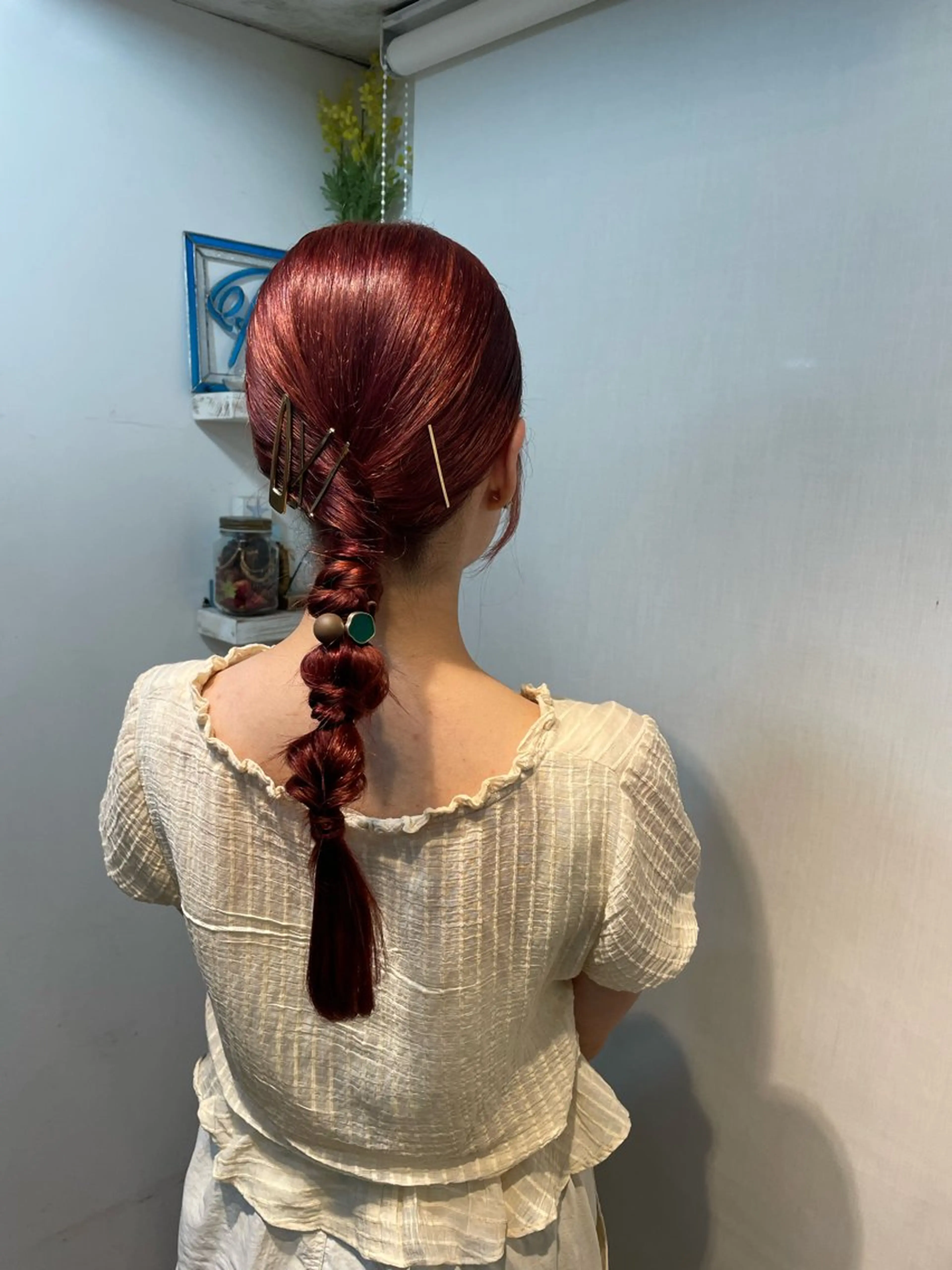 ヘアアレンジ 艶カラー/暖色カラー RENAのヘアスタイル