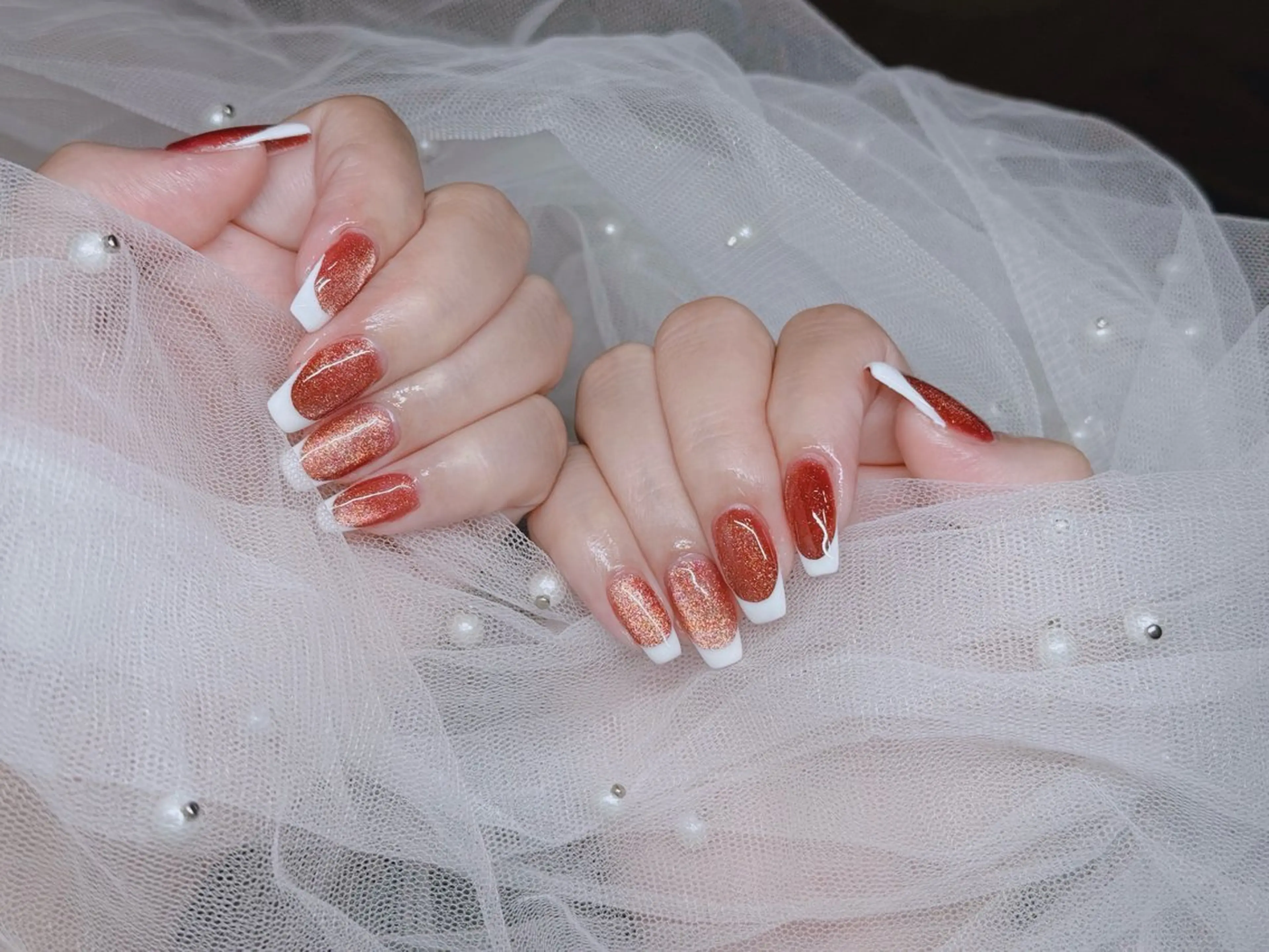 ネイル チークネイル フットネイル グラデーション 韓国ネイル 持ち込み ハンドネイル フットネイル ハンドケア YURI Nail Narita所属・YURI Nail NARITAのネイルデザイン