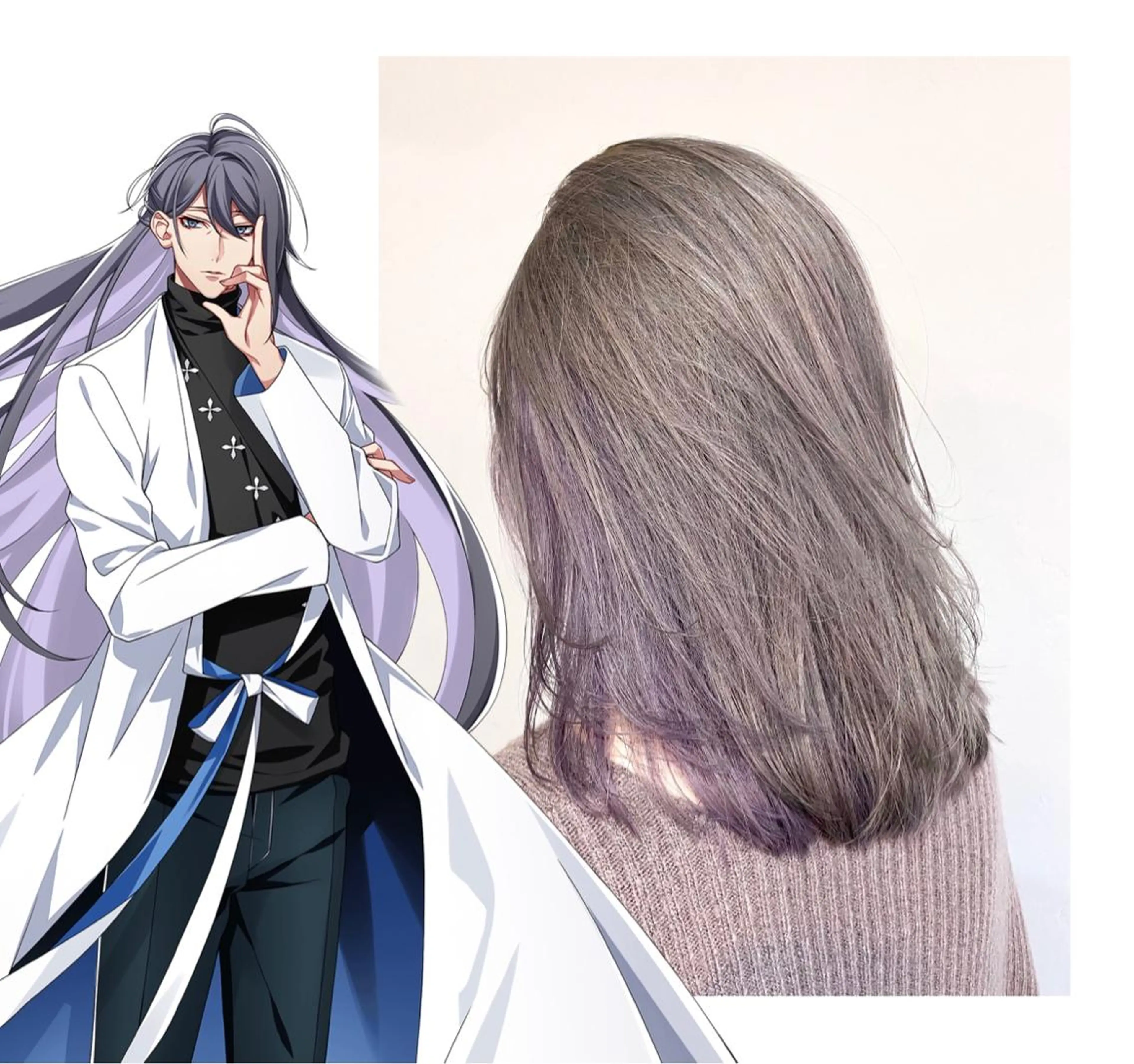 ミディアム カラー ラベンダーカラー ヘアカラー TSUNO🦖 派手髪/オタク美容師のヘアスタイル