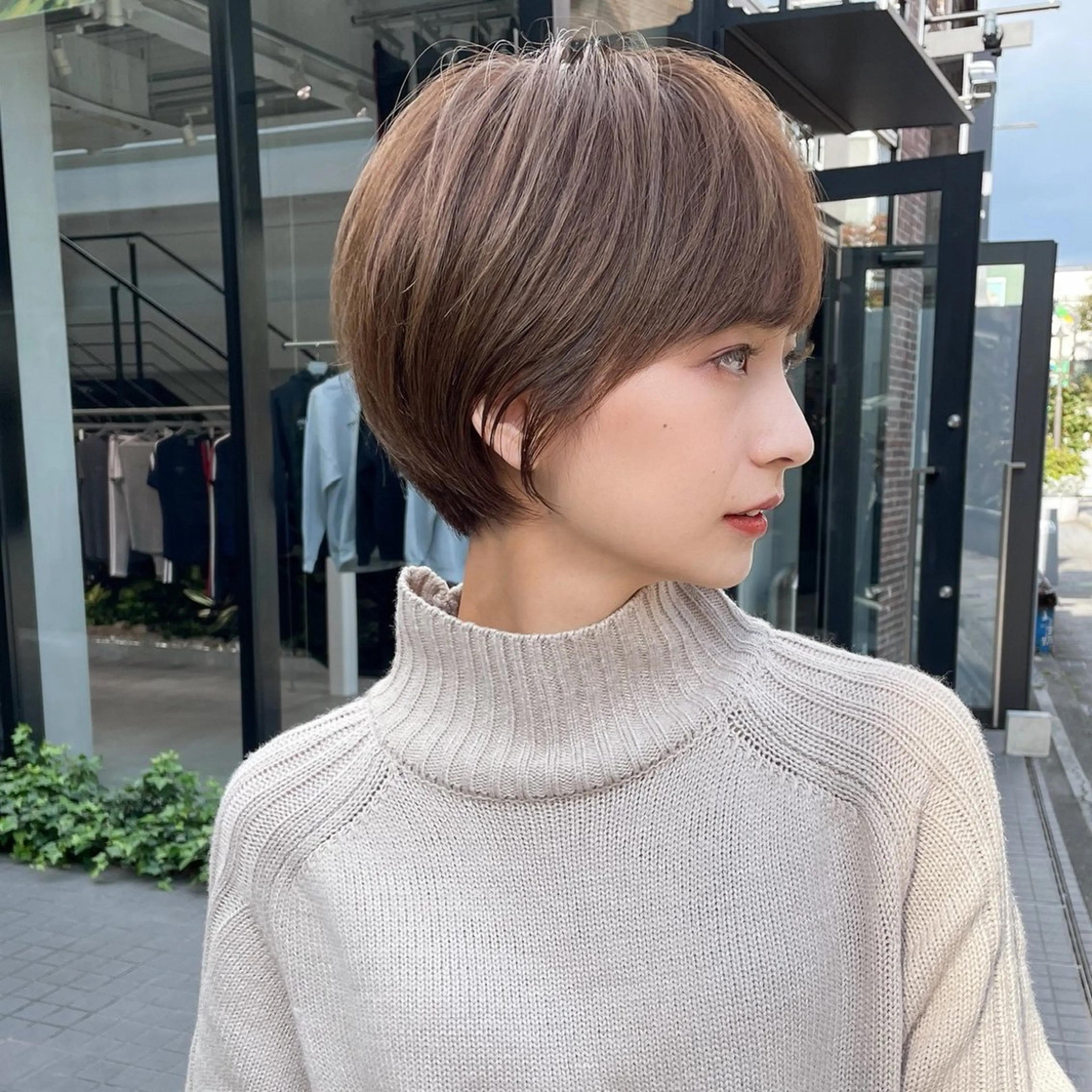 ショート カラー ブリーチなし/暖色/ 透明感/ririkaのヘアスタイル