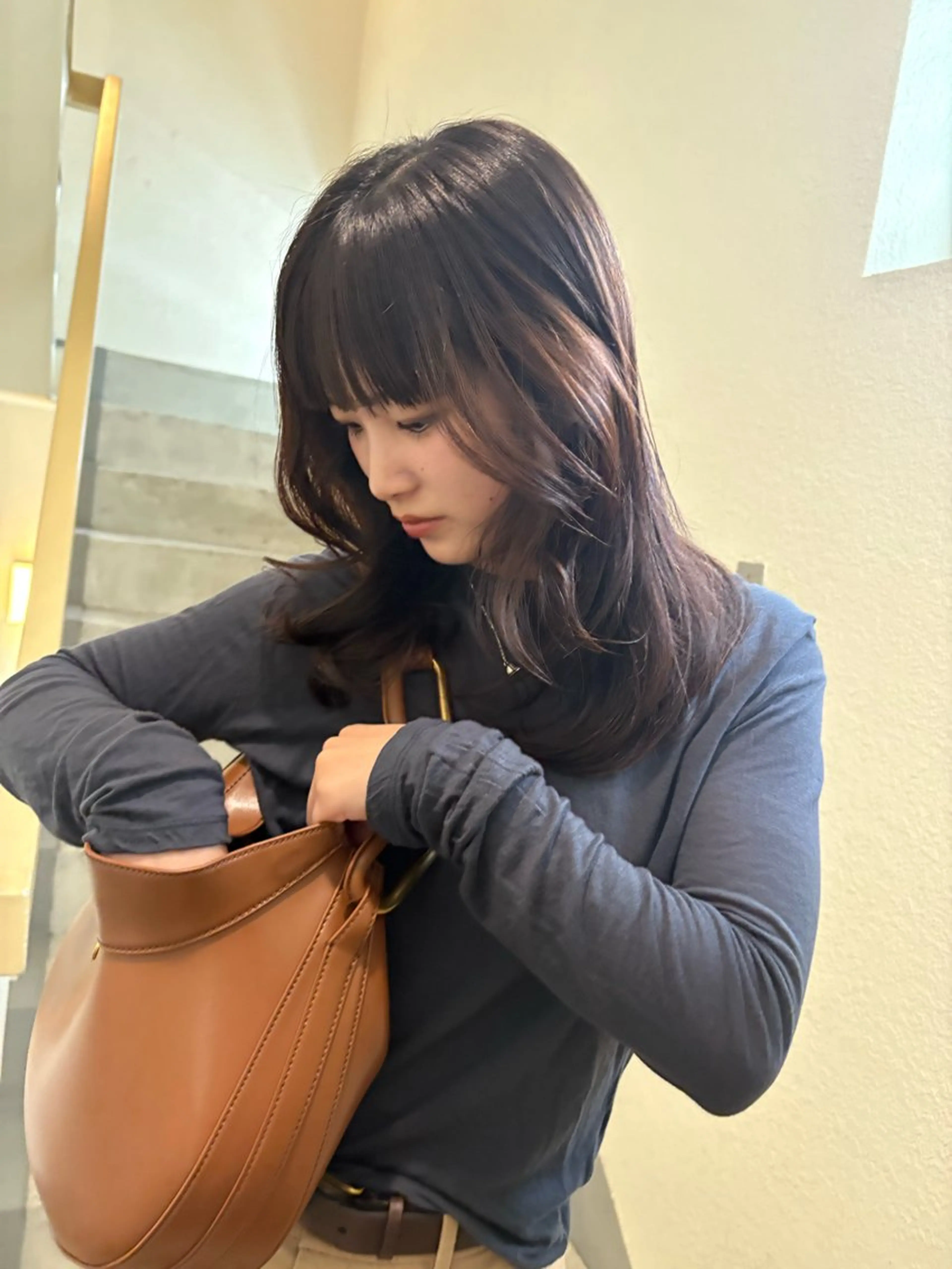 ミディアム カラー SIKI yuuna レイヤーカット🪽のヘアスタイル