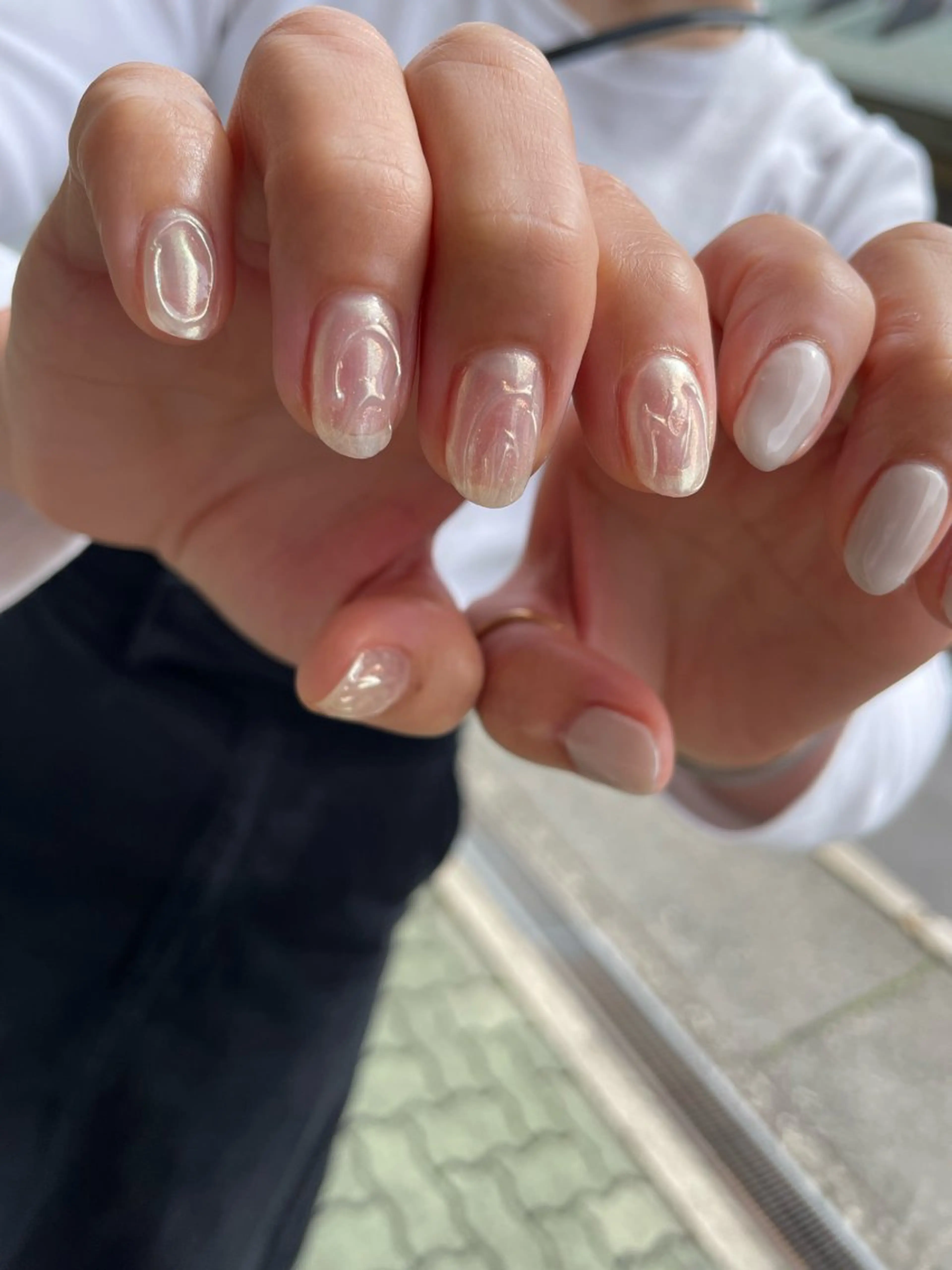 ネイル ミラーネイル ニュアンスネイル laviebelle norikoのネイルデザイン