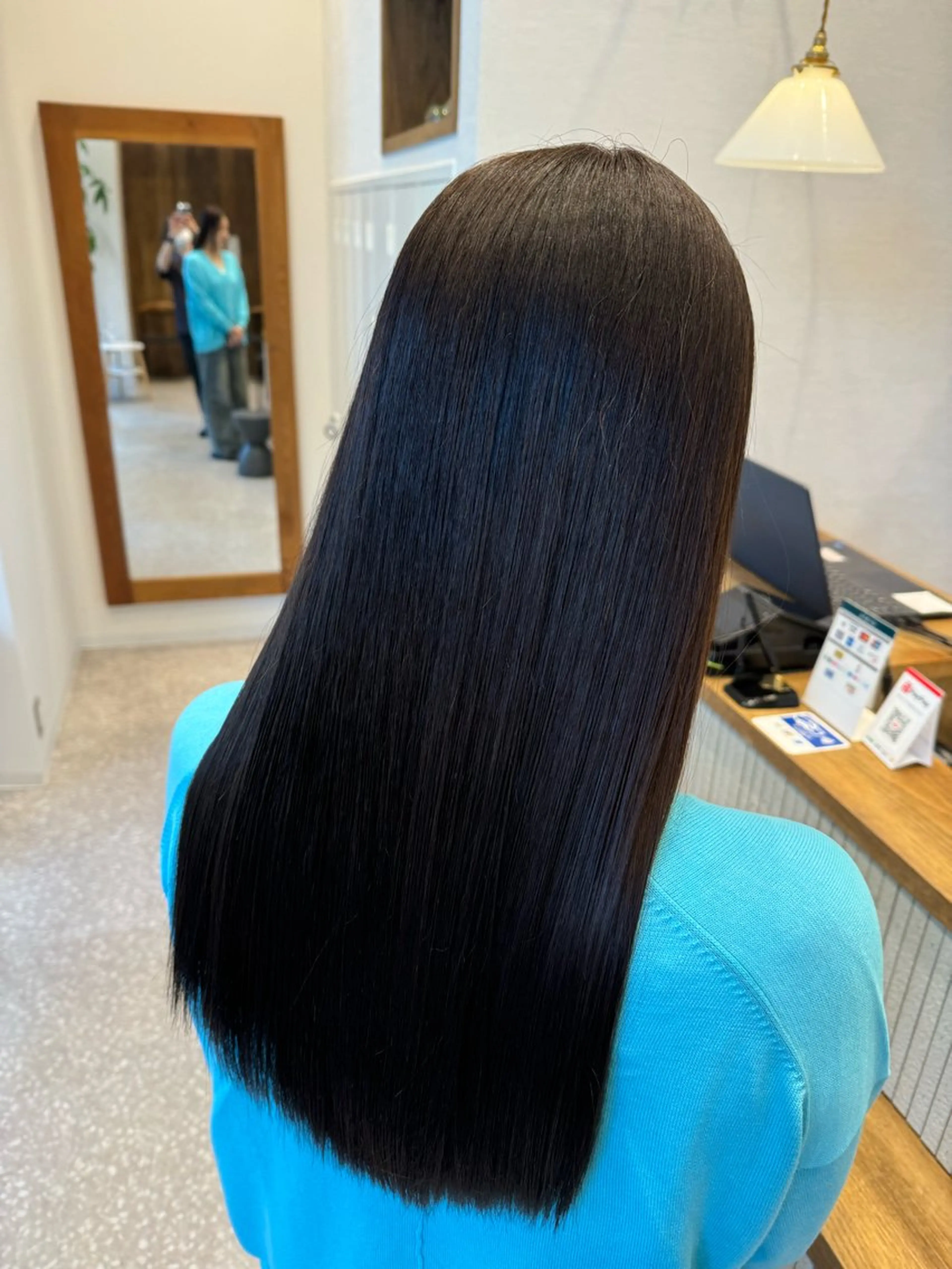 ロング 髪質改善 縮毛矯正 トリートメント カット 縮毛矯正 トリートメント 荒木 理緒のヘアスタイル