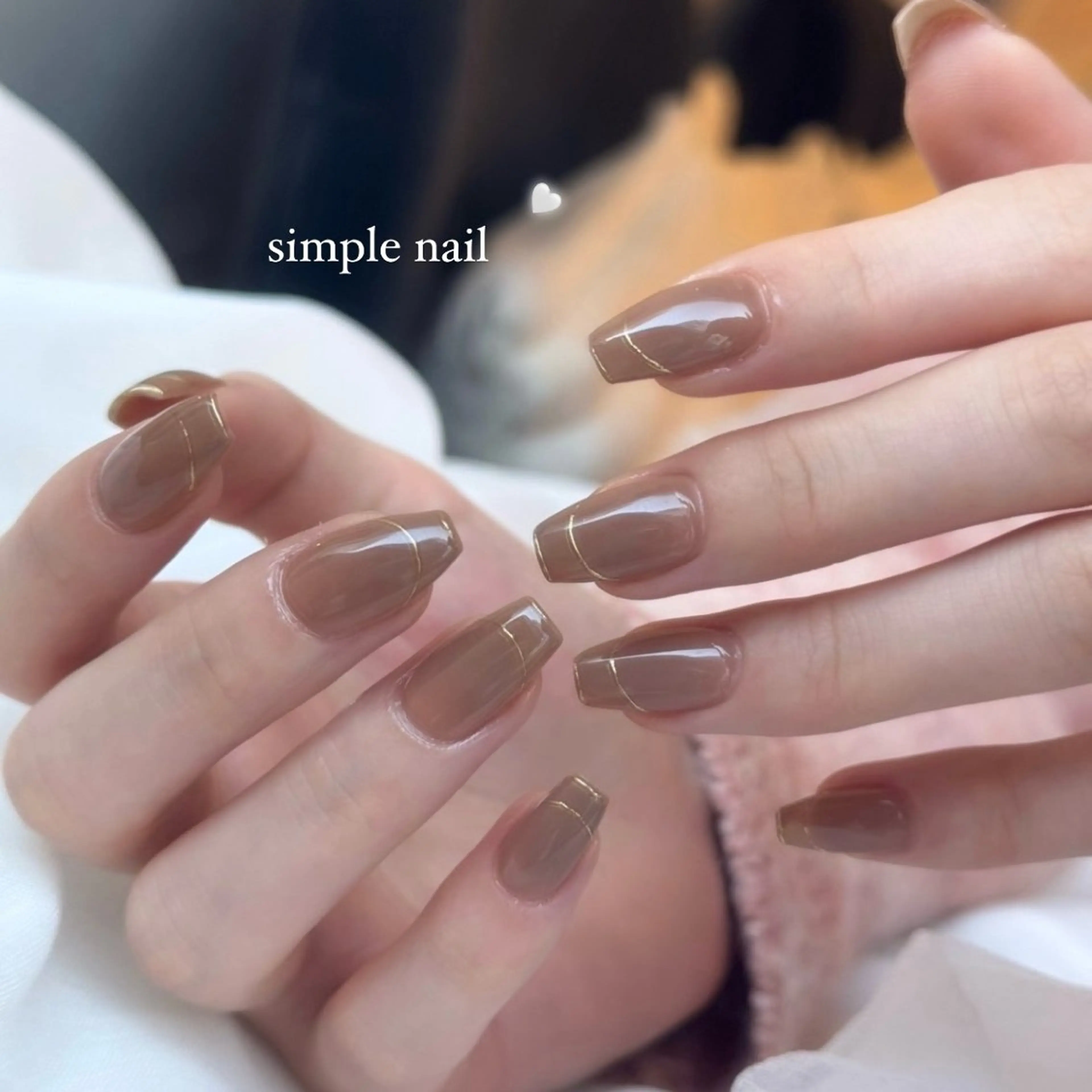 ネイル シンプルネイル Rich+nail 🫧仙台🫧のネイルデザイン