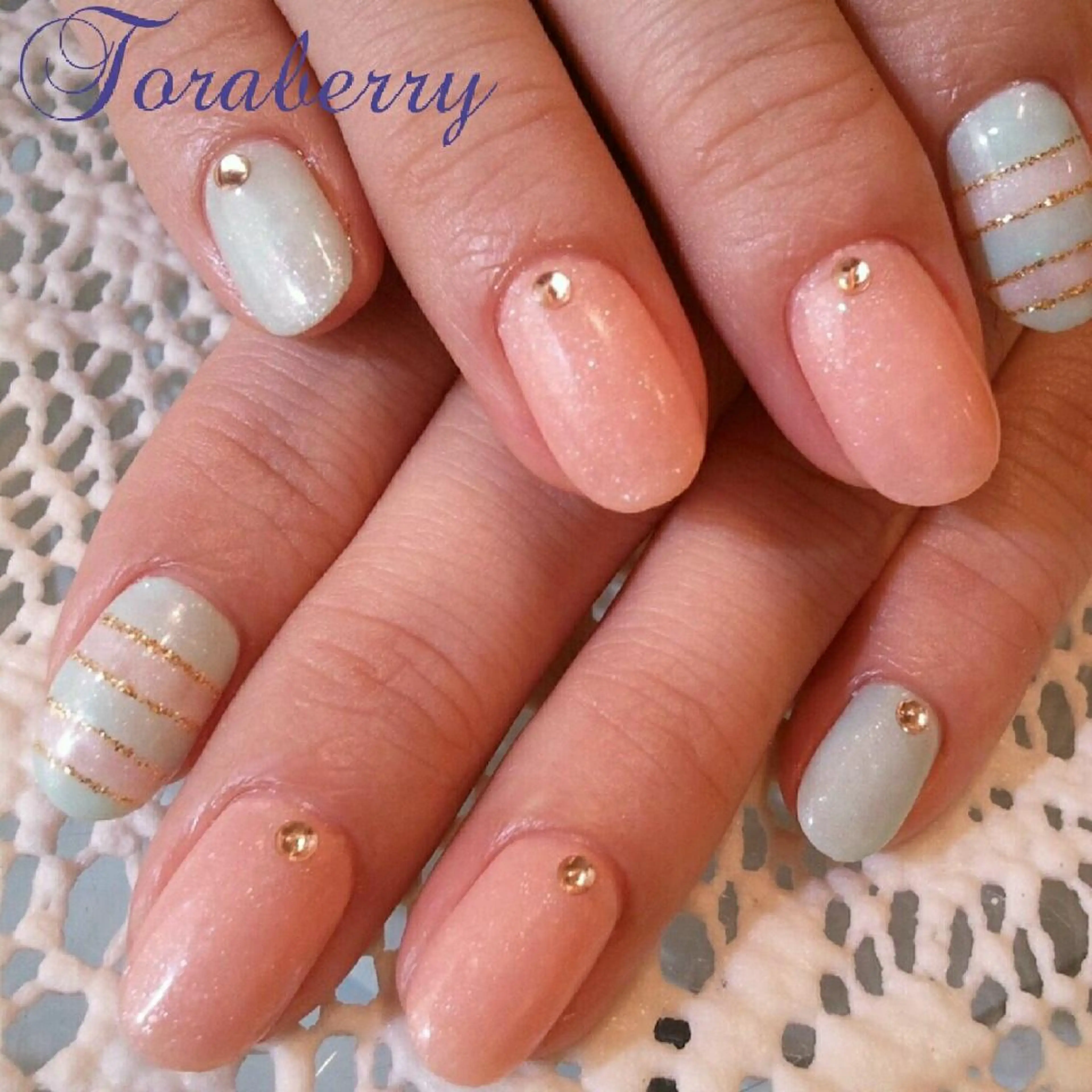 ネイル ボーダー ネイリスト なつみのネイルデザイン