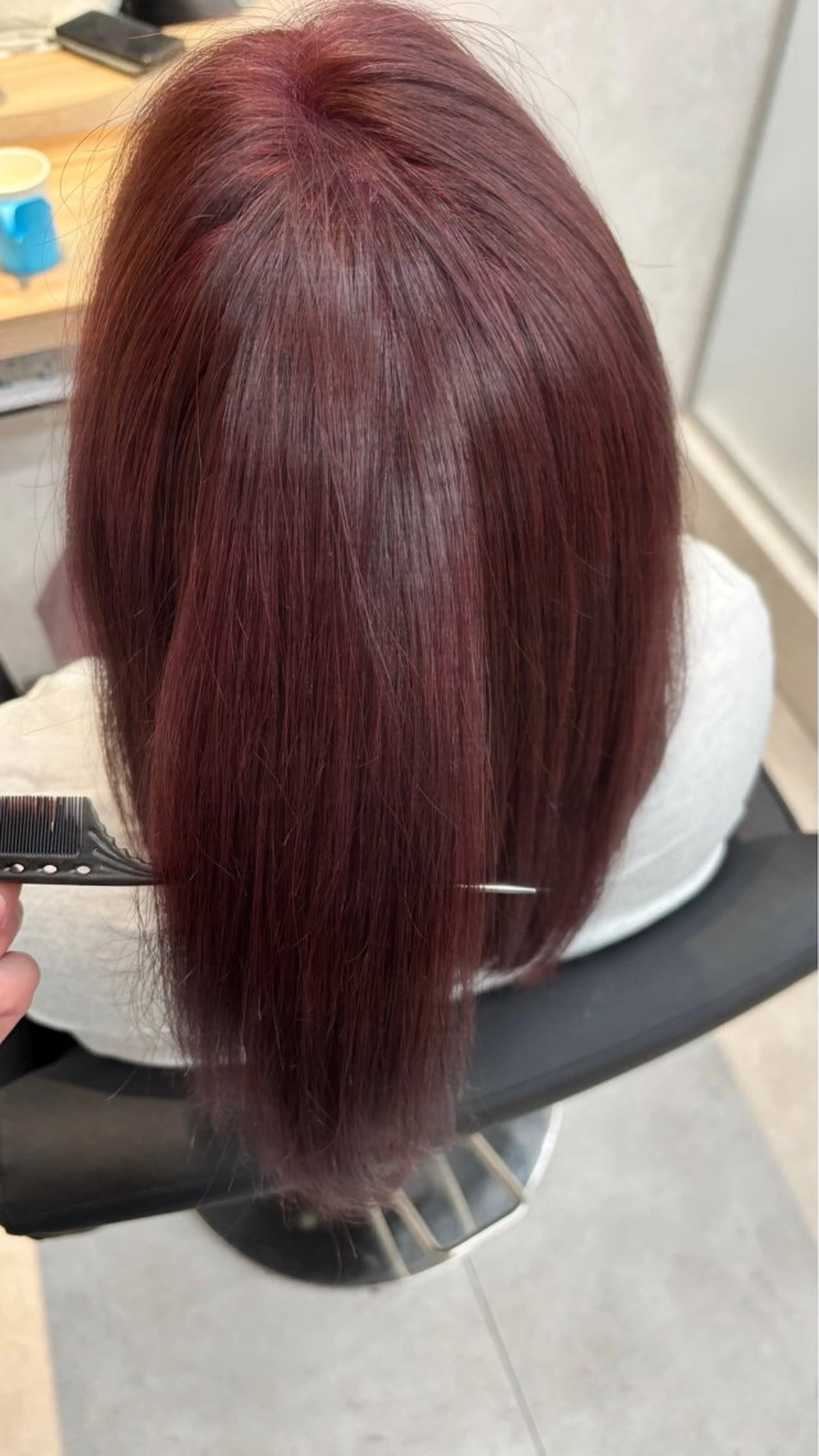 ミディアム カラー ヘアカラー 米倉 陽菜のヘアスタイル