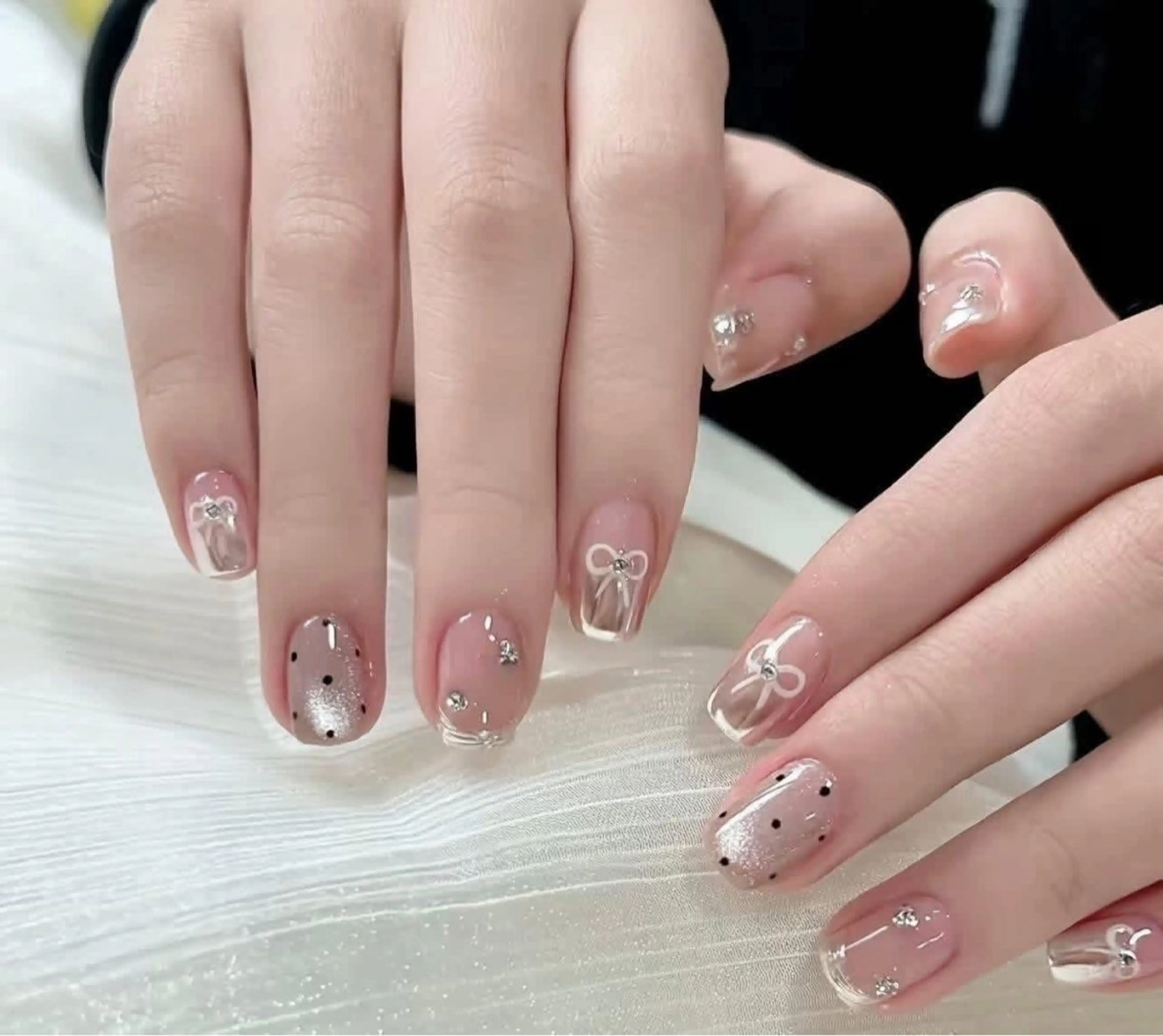 ネイル チークネイル フットネイル フレンチネイル グラデーション 韓国ネイル Yuki nail staffのネイルデザイン