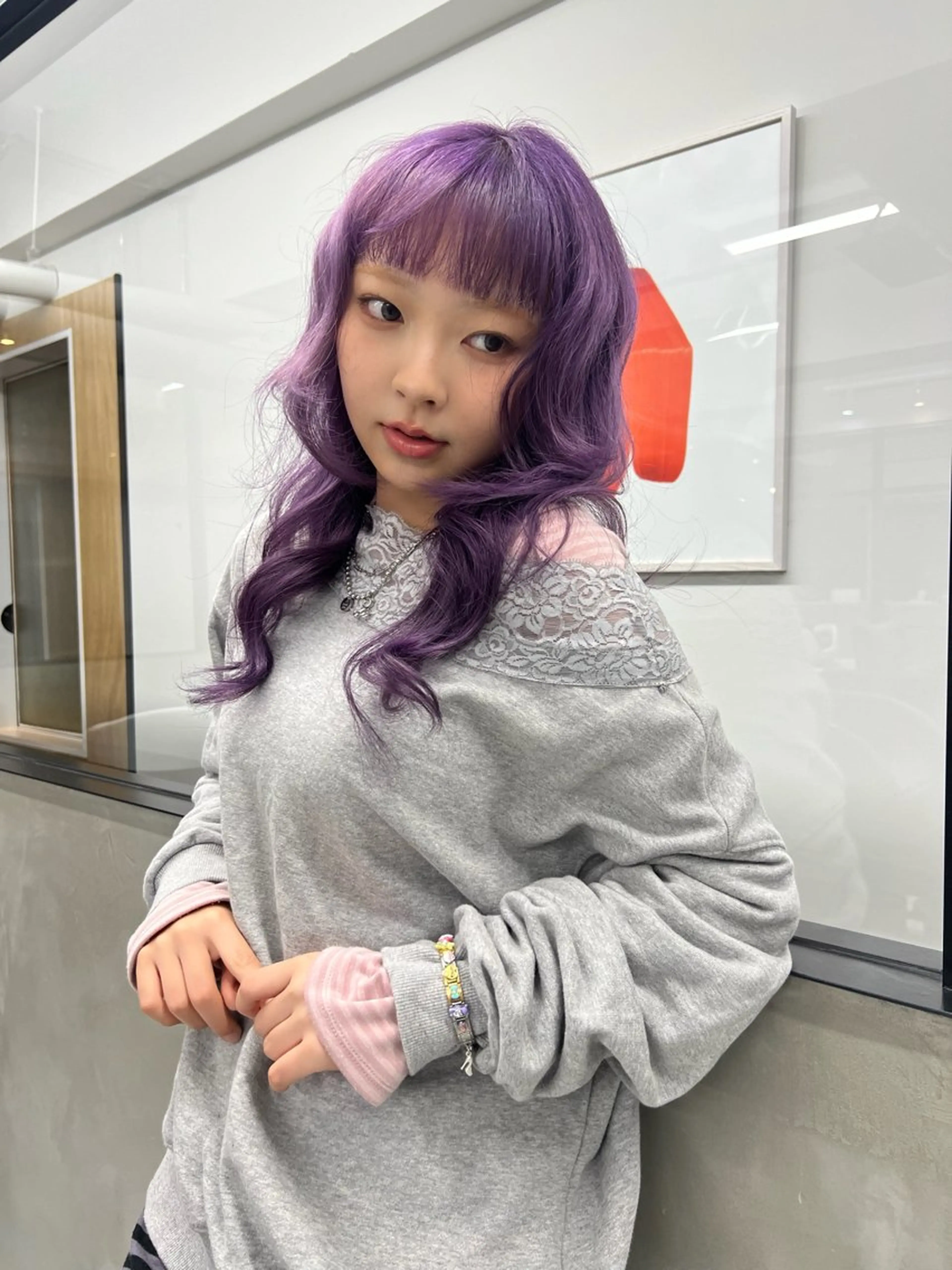 カラー ブリーチ bebeko kaedeのヘアスタイル