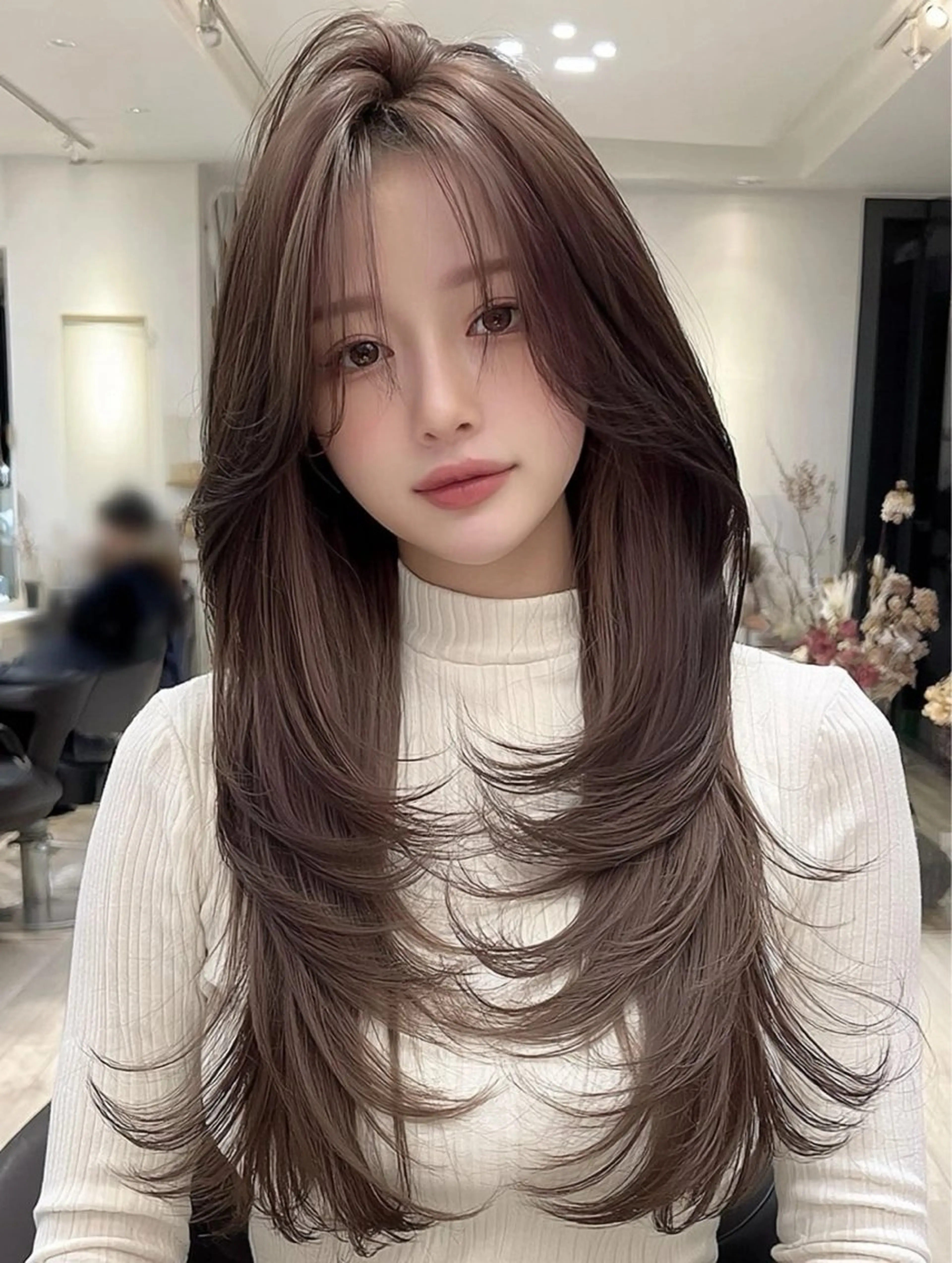ロング カラー ベージュカラー ブリーチ 透明感カラー ダブルカラー グレージュ カット ヘアカラー 圧倒的カラー技術 /reitのヘアスタイル