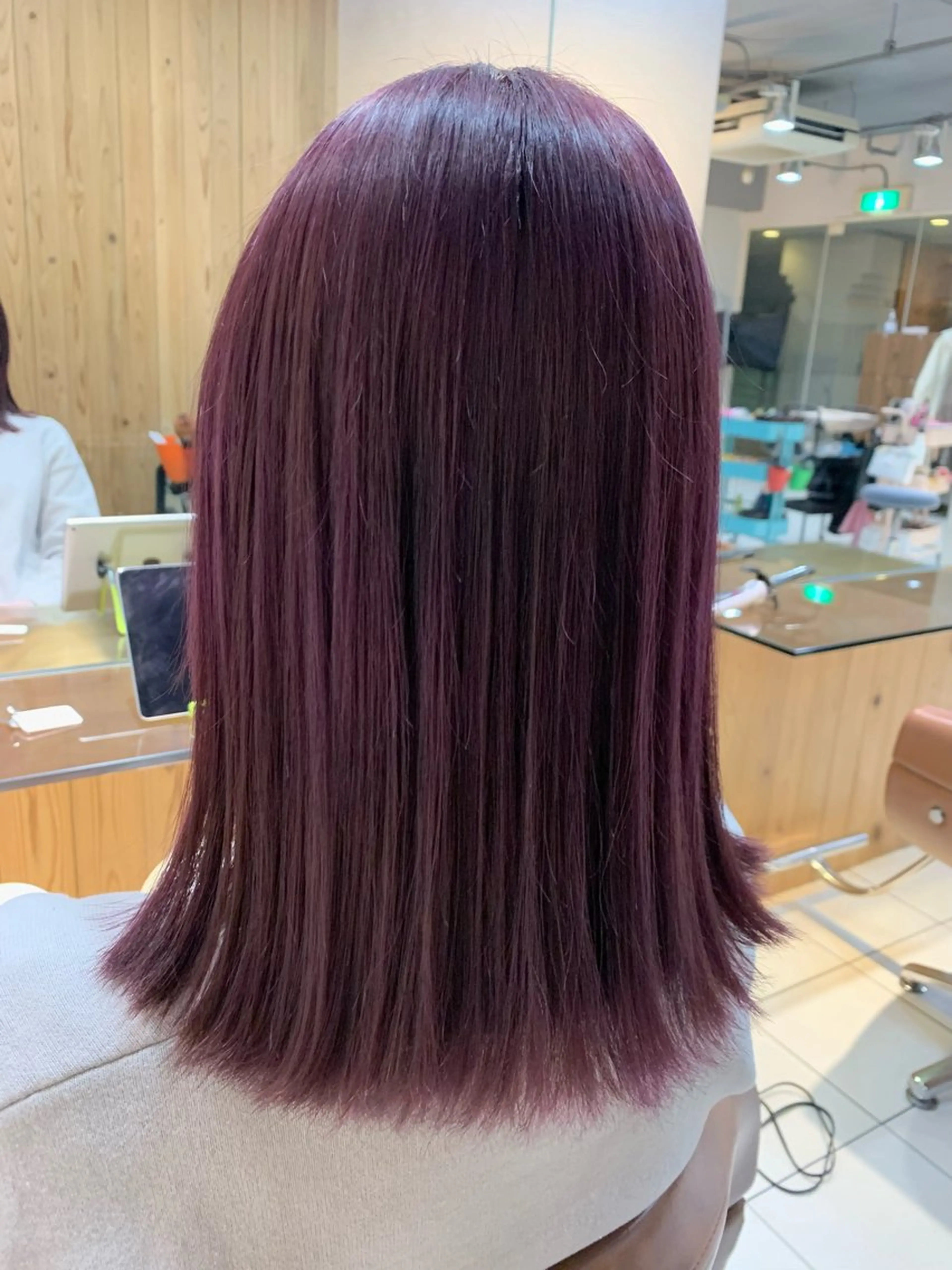 ミディアム MORISAKI ✂︎縮毛矯正のヘアスタイル