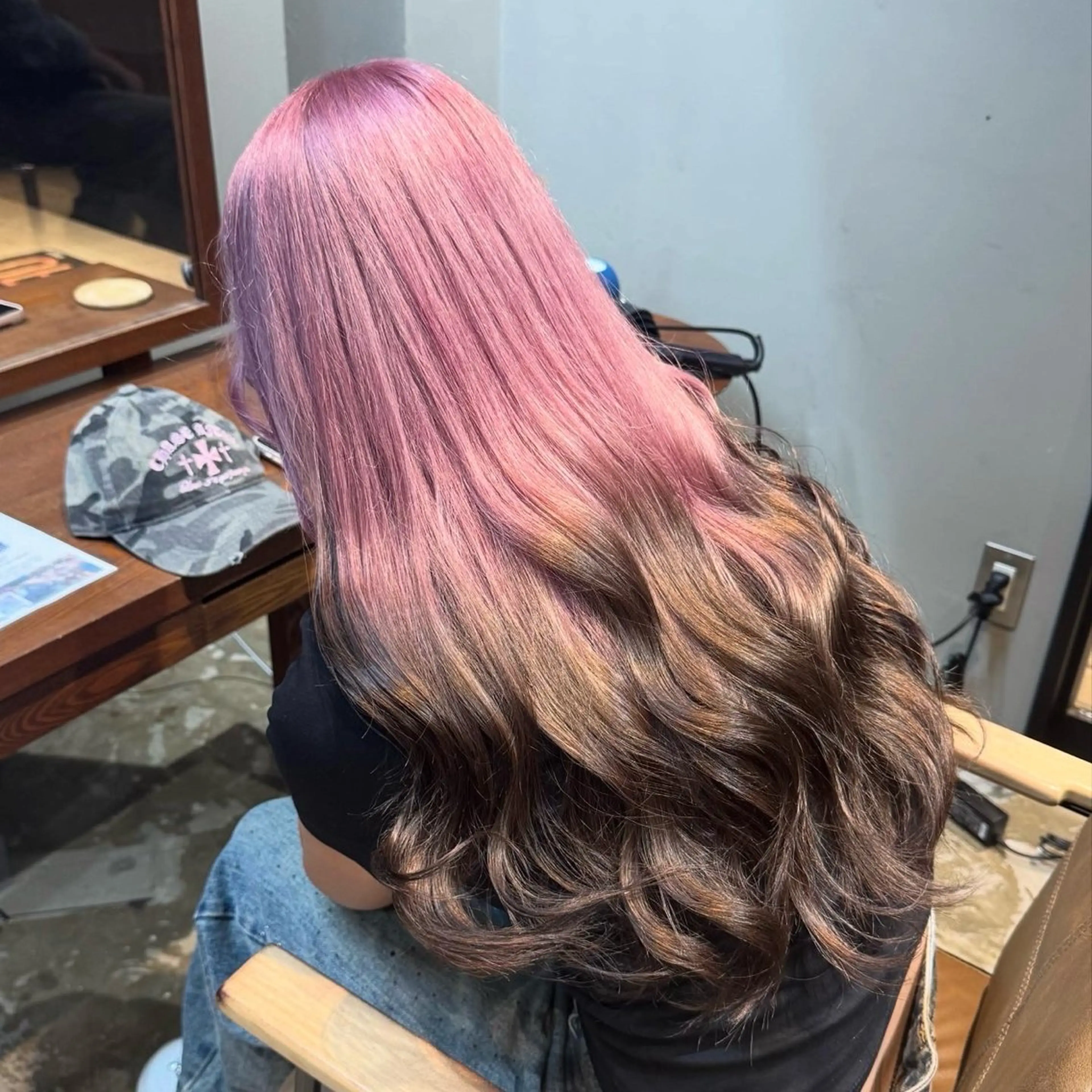 ロング ヘアカラー トリートメント 優梨 EIGHT💞のヘアスタイル