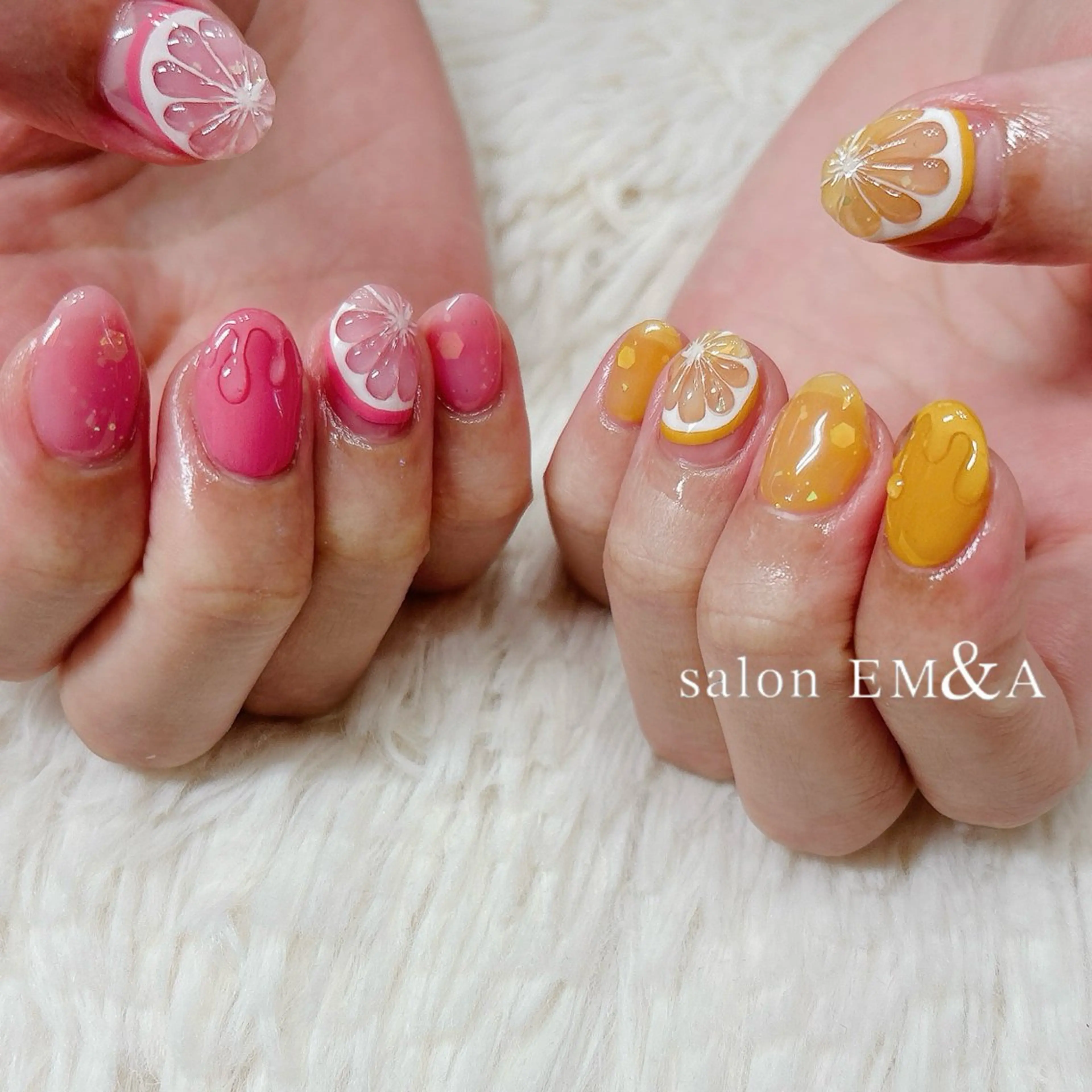 ネイル 夏ネイル salon EM&A emiのネイルデザイン