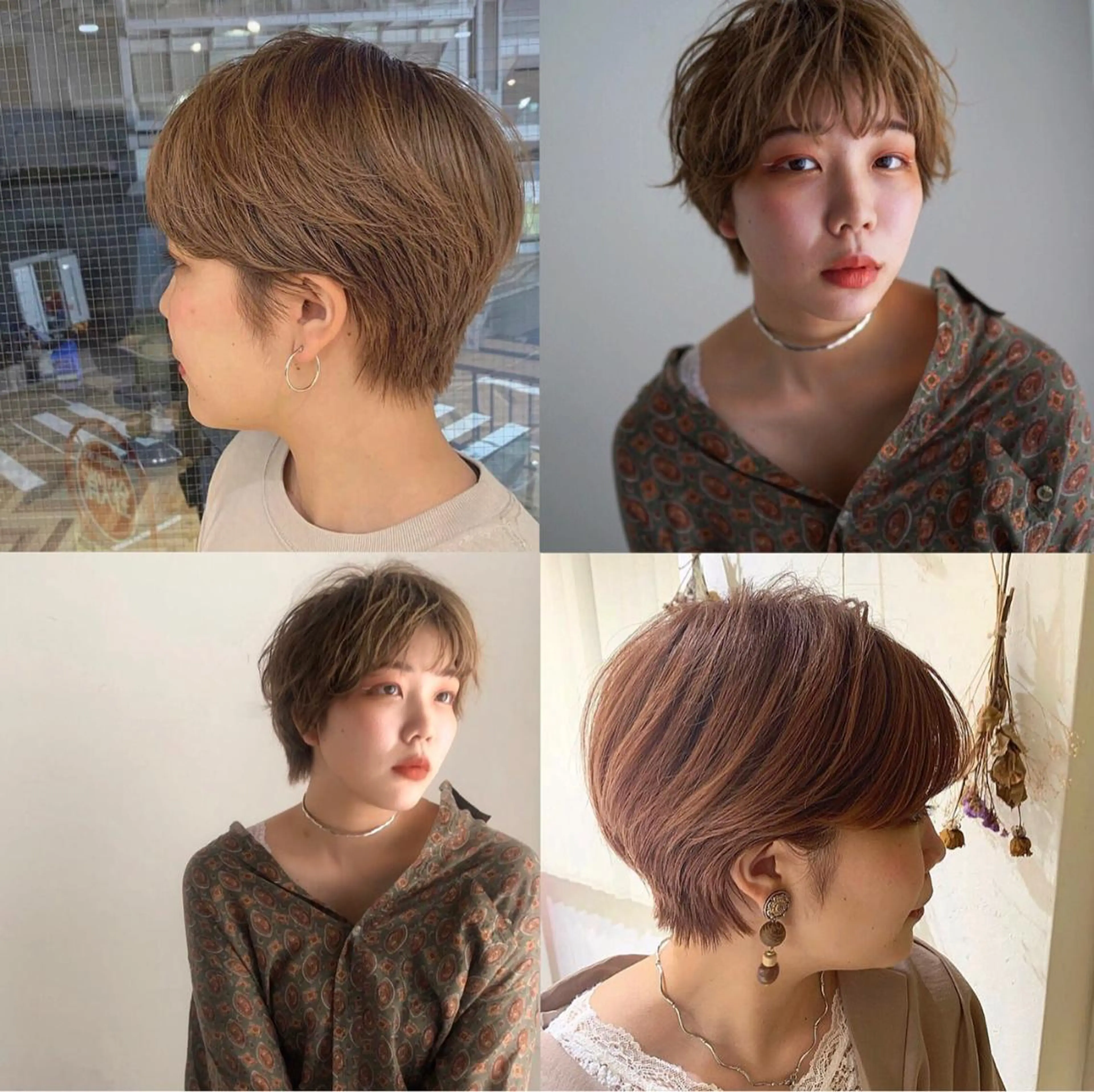 ショート カラー ベージュカラー ショートヘア marble by KENJEのヘアスタイル