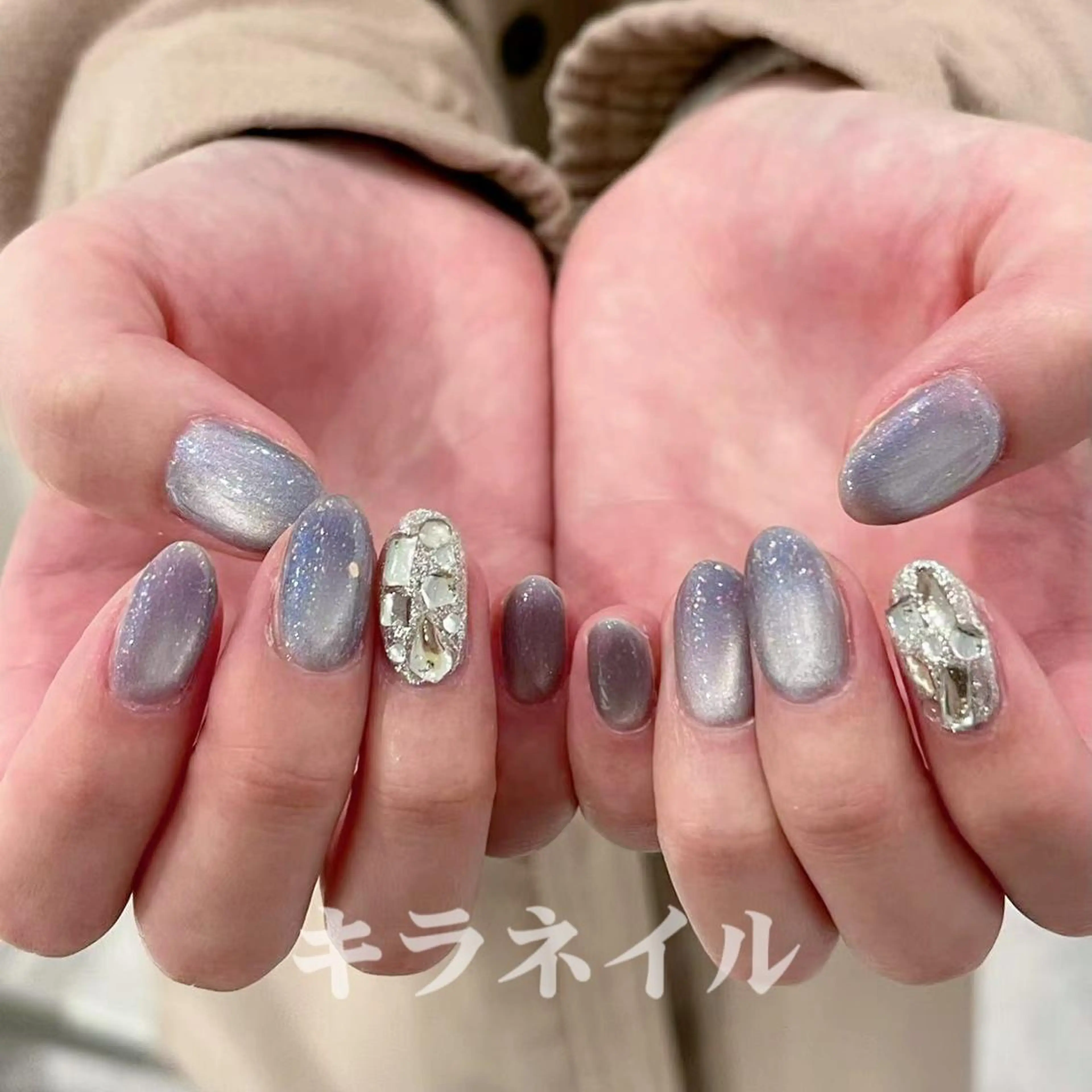 ネイル 🍑長さだし ワンホン💅モモコのネイルデザイン
