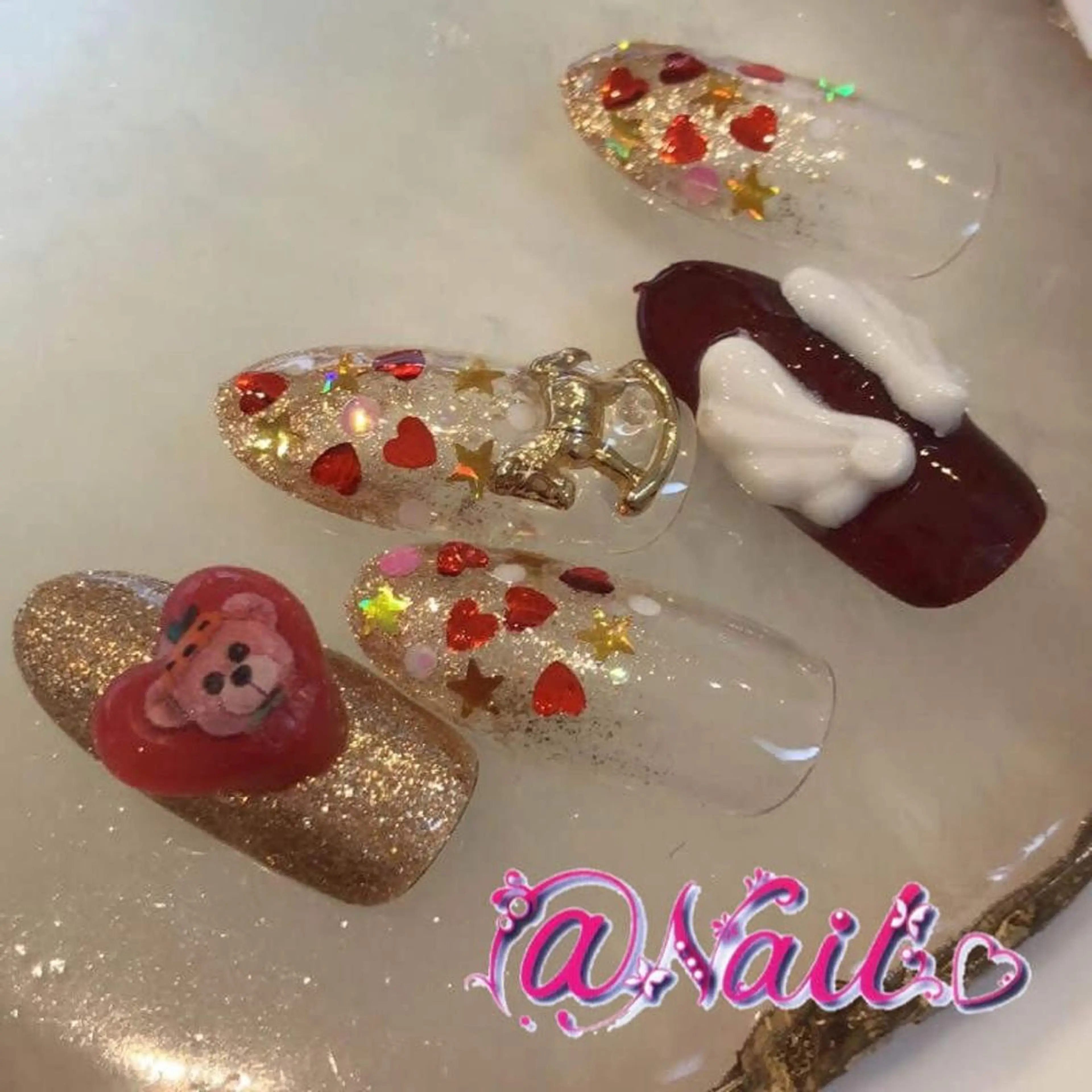 ネイル ネイルチップ 小尾 栞のネイルデザイン