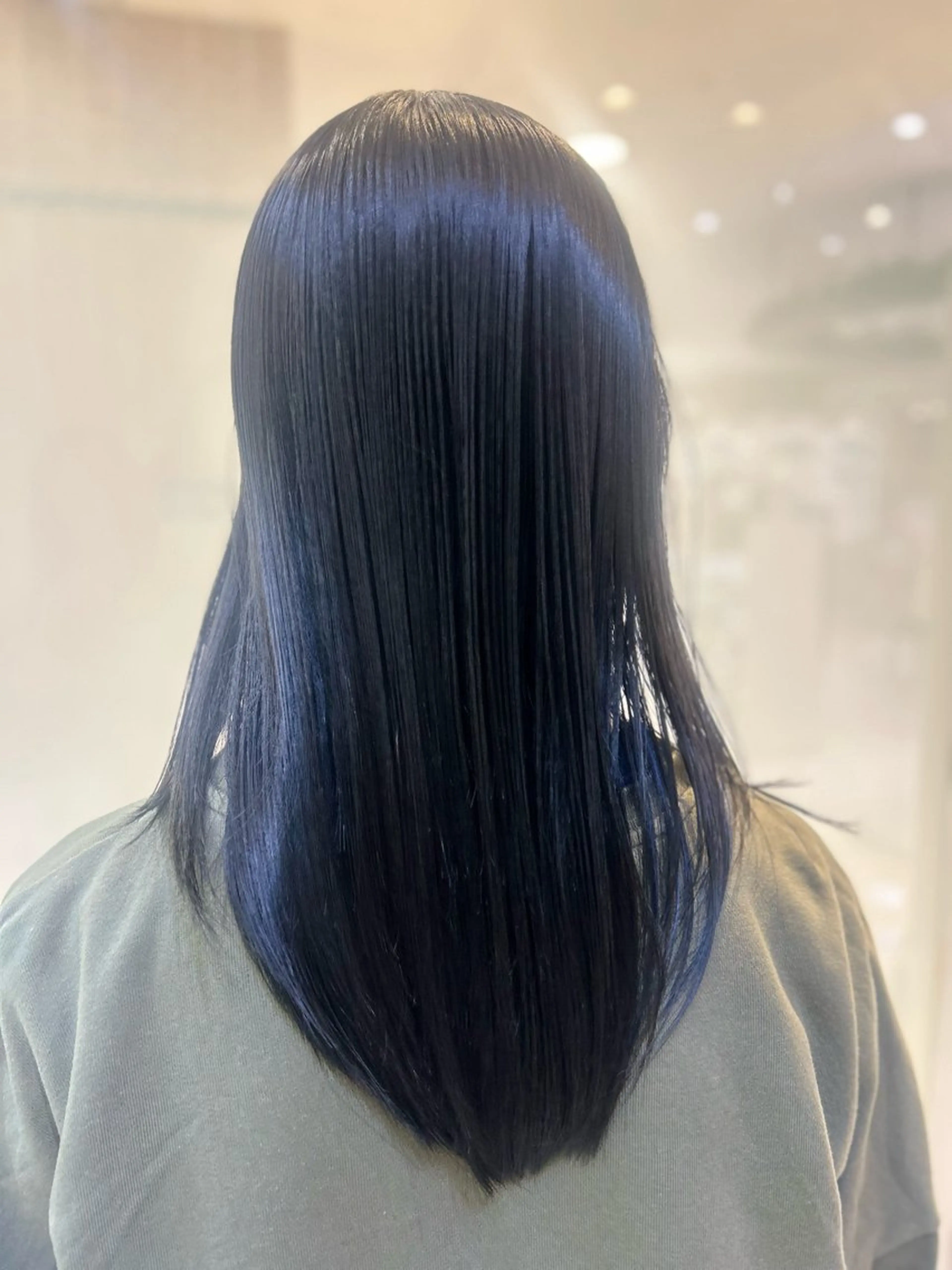 セミロング カラー 縮毛矯正/髪質改善/ 艶髪ササキナツミのヘアスタイル