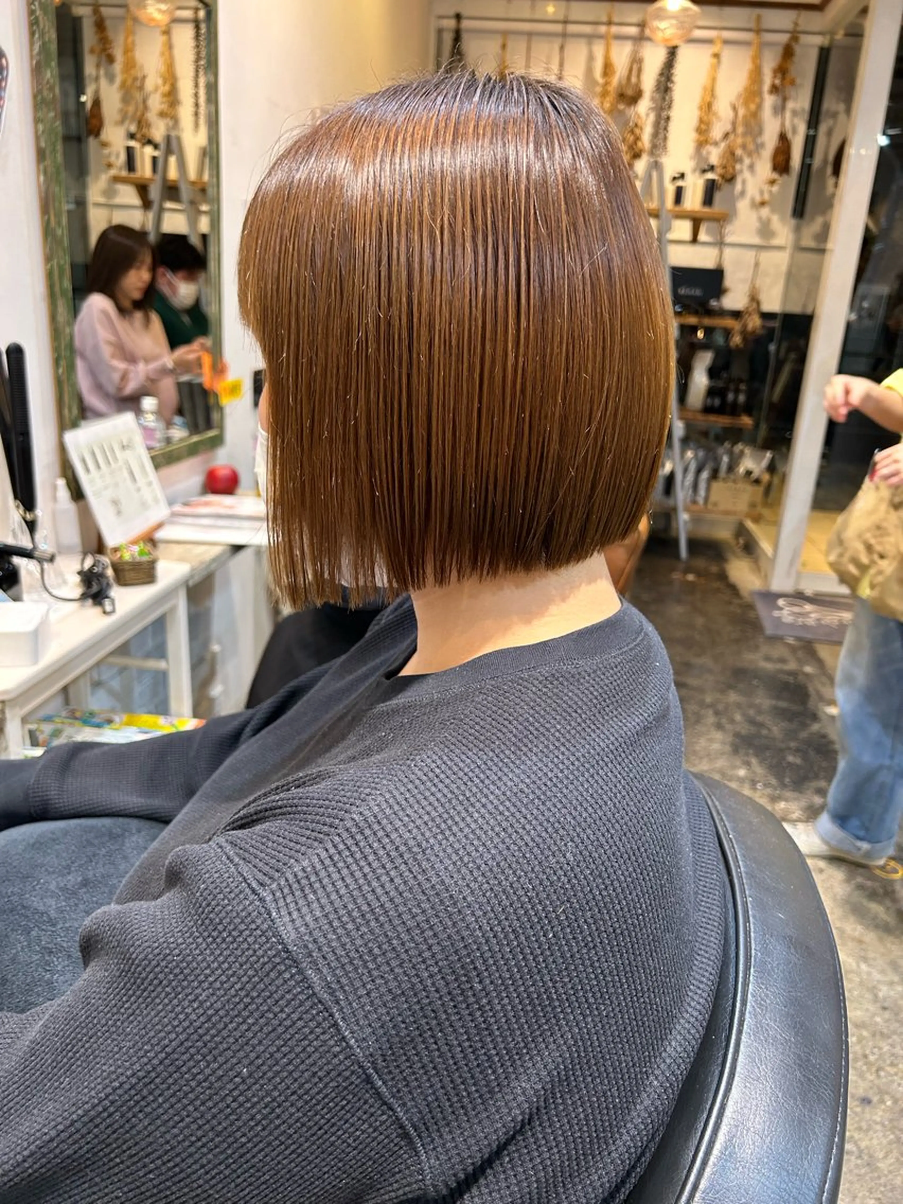 ミディアム 切りっぱなしボブ ボブ 似合わせカット 佐藤 良祐のヘアスタイル