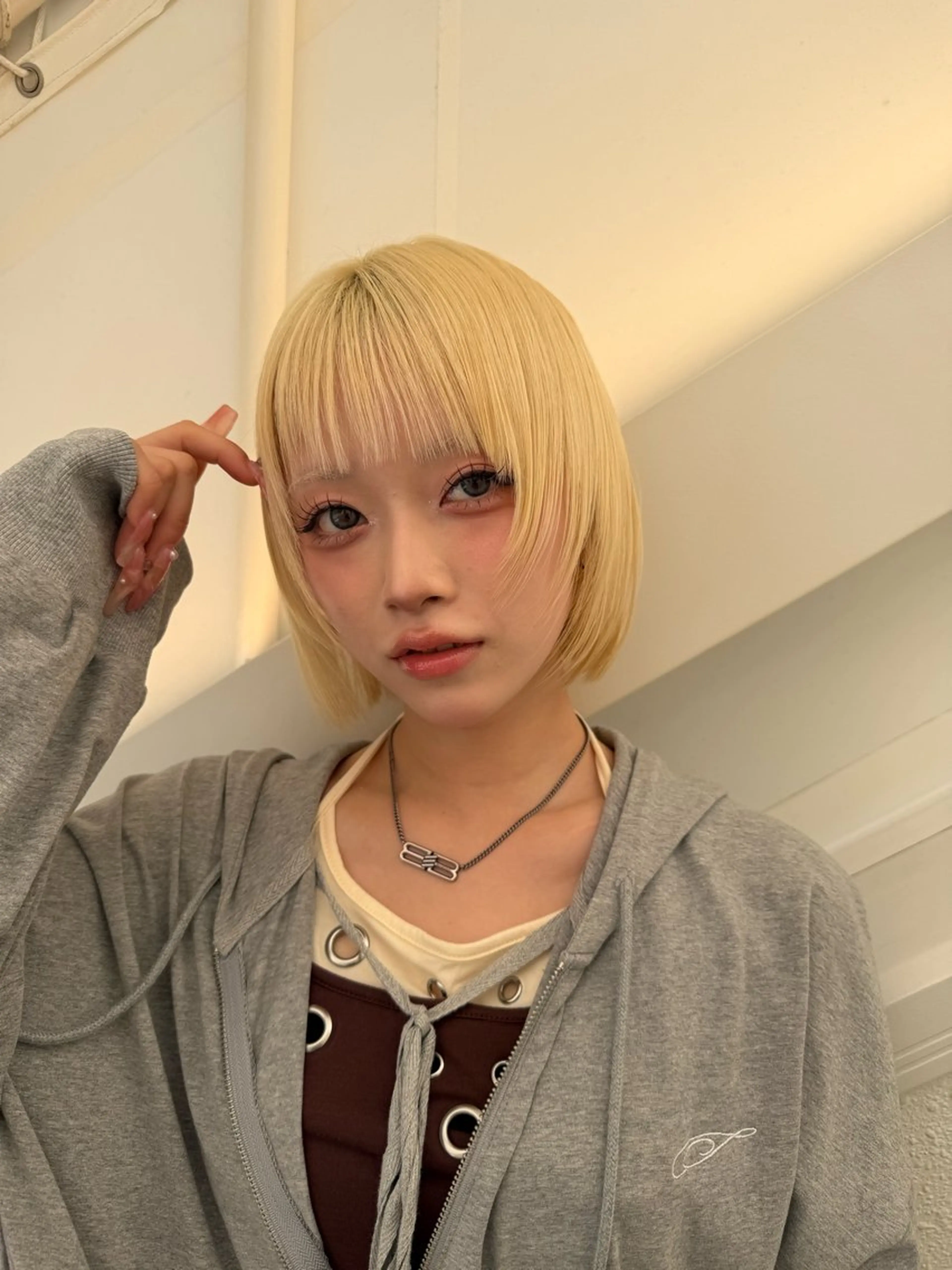 ショート カラー ショートボブ ブリーチ ブロンド ケアブリーチ 透明感カラー カット ヘアカラー 💎透明感カラー特化 💎TAISEIのヘアスタイル