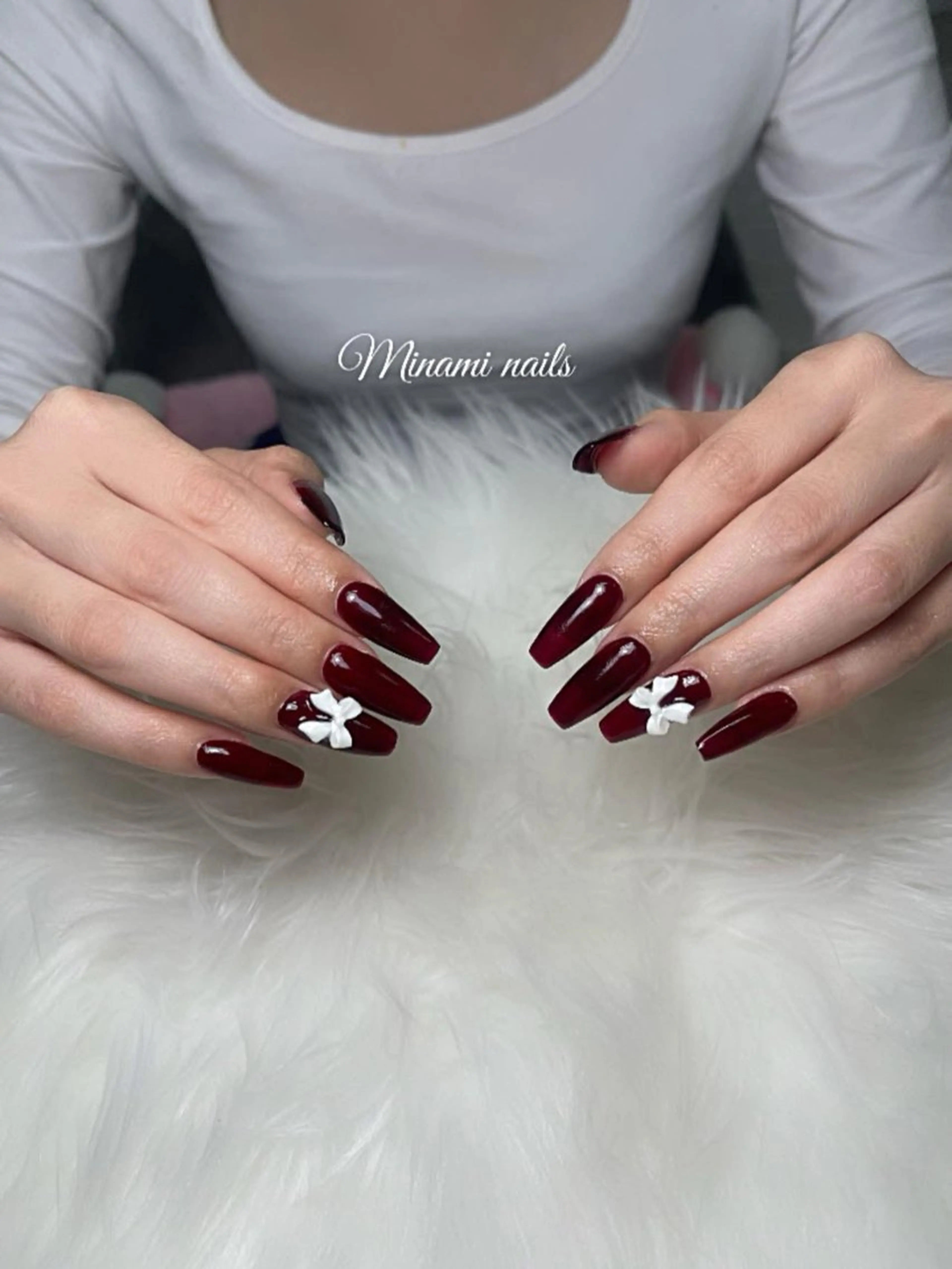 (ジェルオフ無料)長さ出しスカルプ＋シンプルデザイン•	オフ別途時間ありの写真