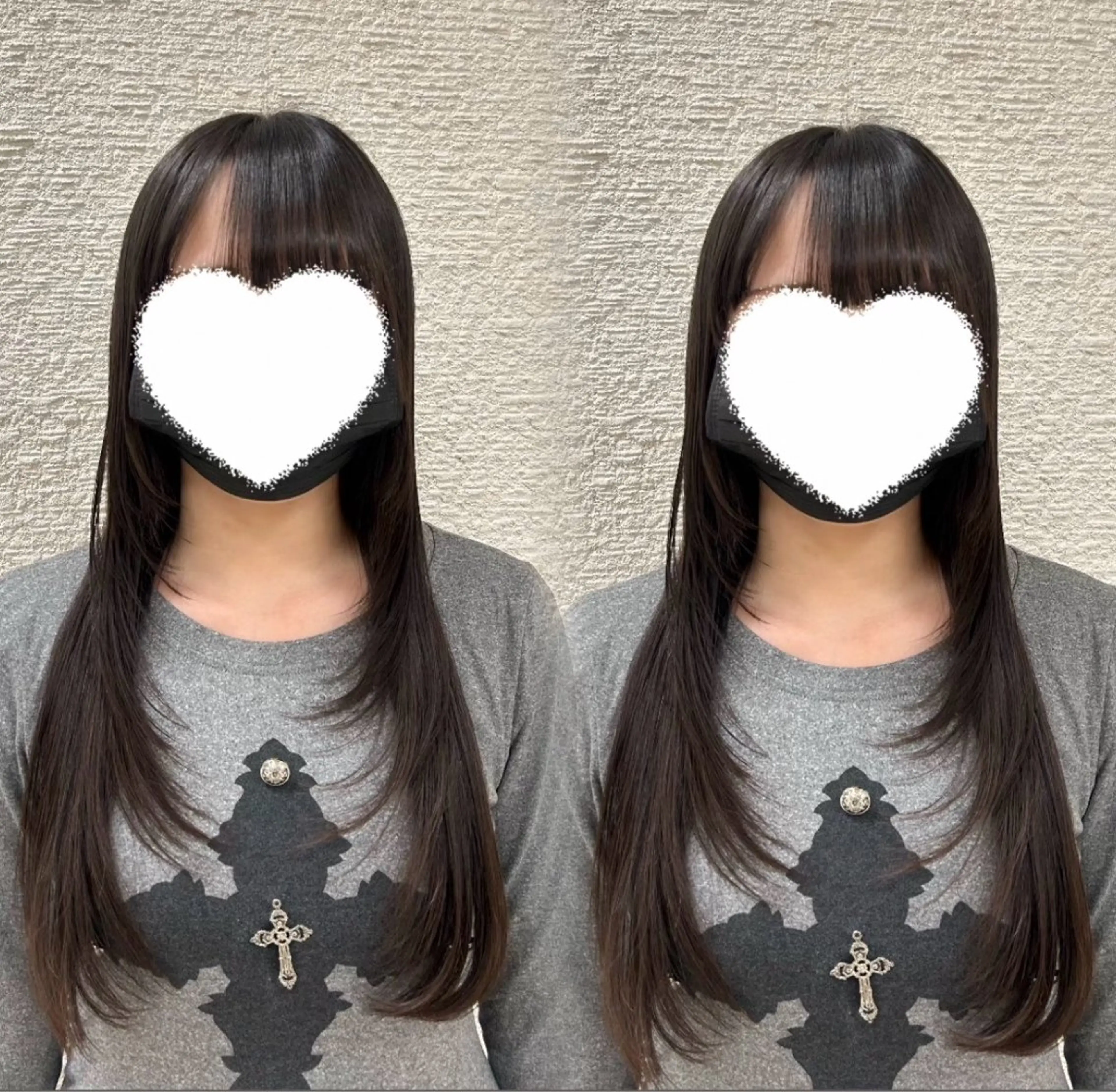 ロング カット トリートメント ヘアセット ベージュ/つや髪/ レイヤー／ゆいなのヘアスタイル