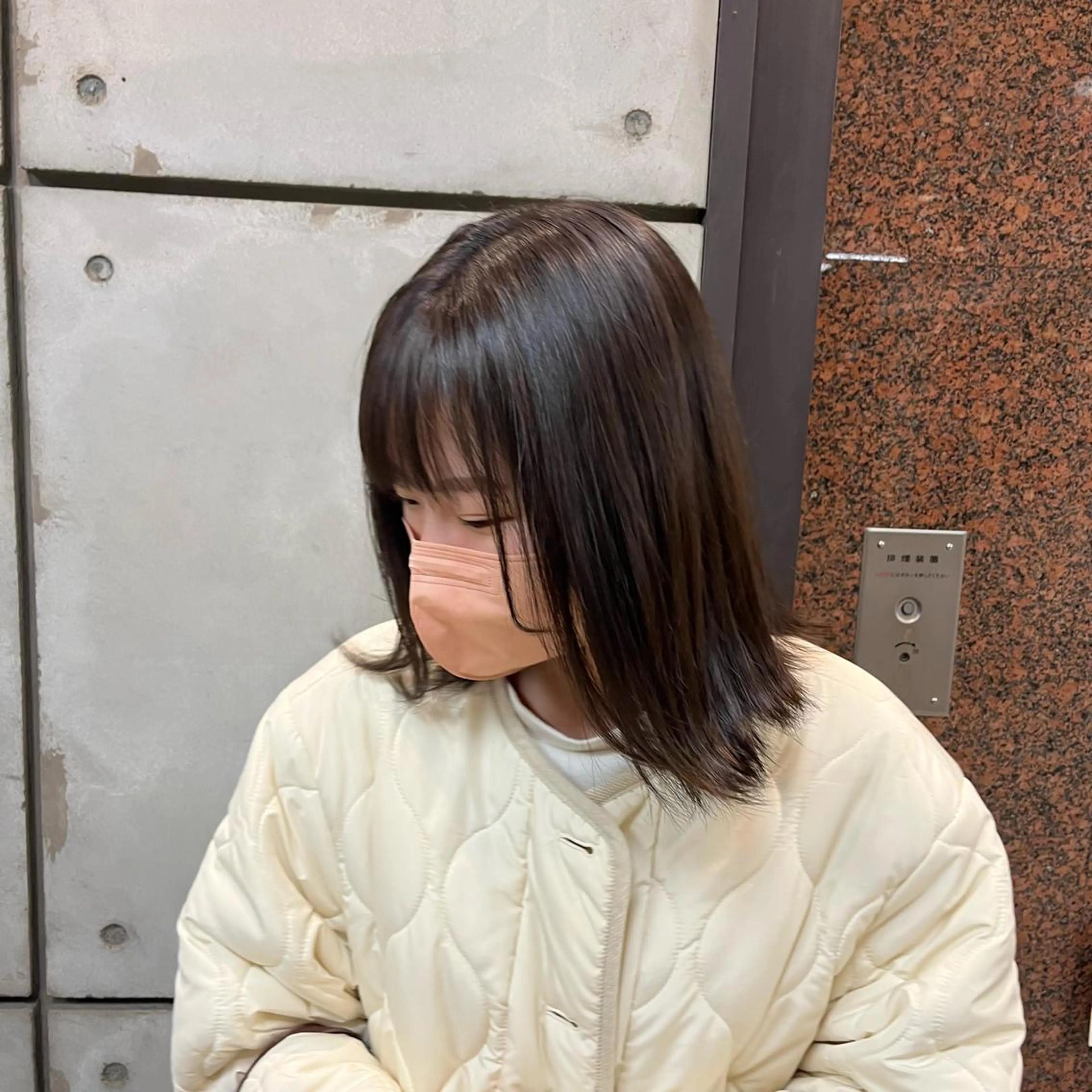 ミディアム カラー ショートヘア 大類ミサキのヘアスタイル