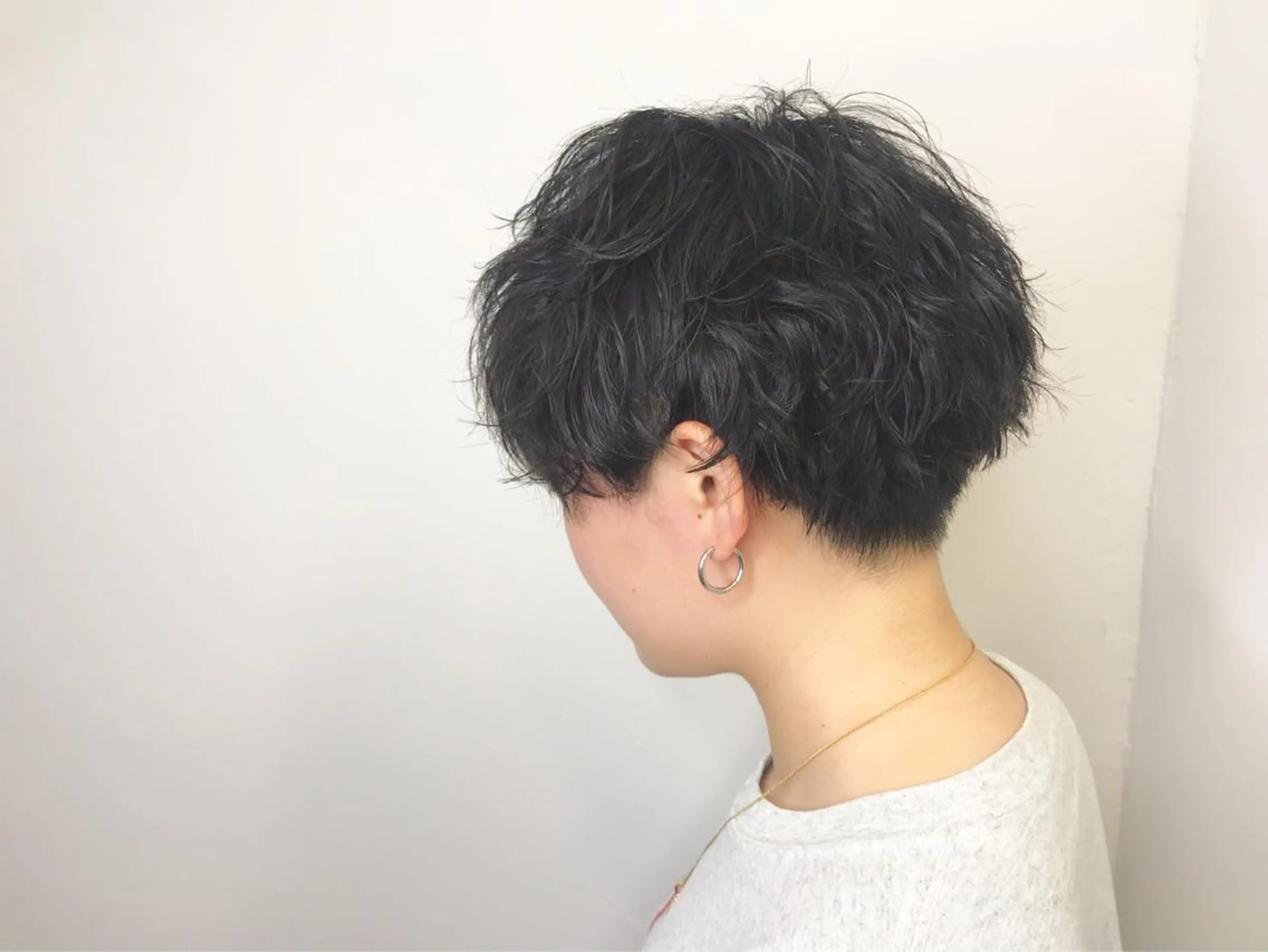 ショート パーマ メンズサロン アソビ元町のヘアスタイル