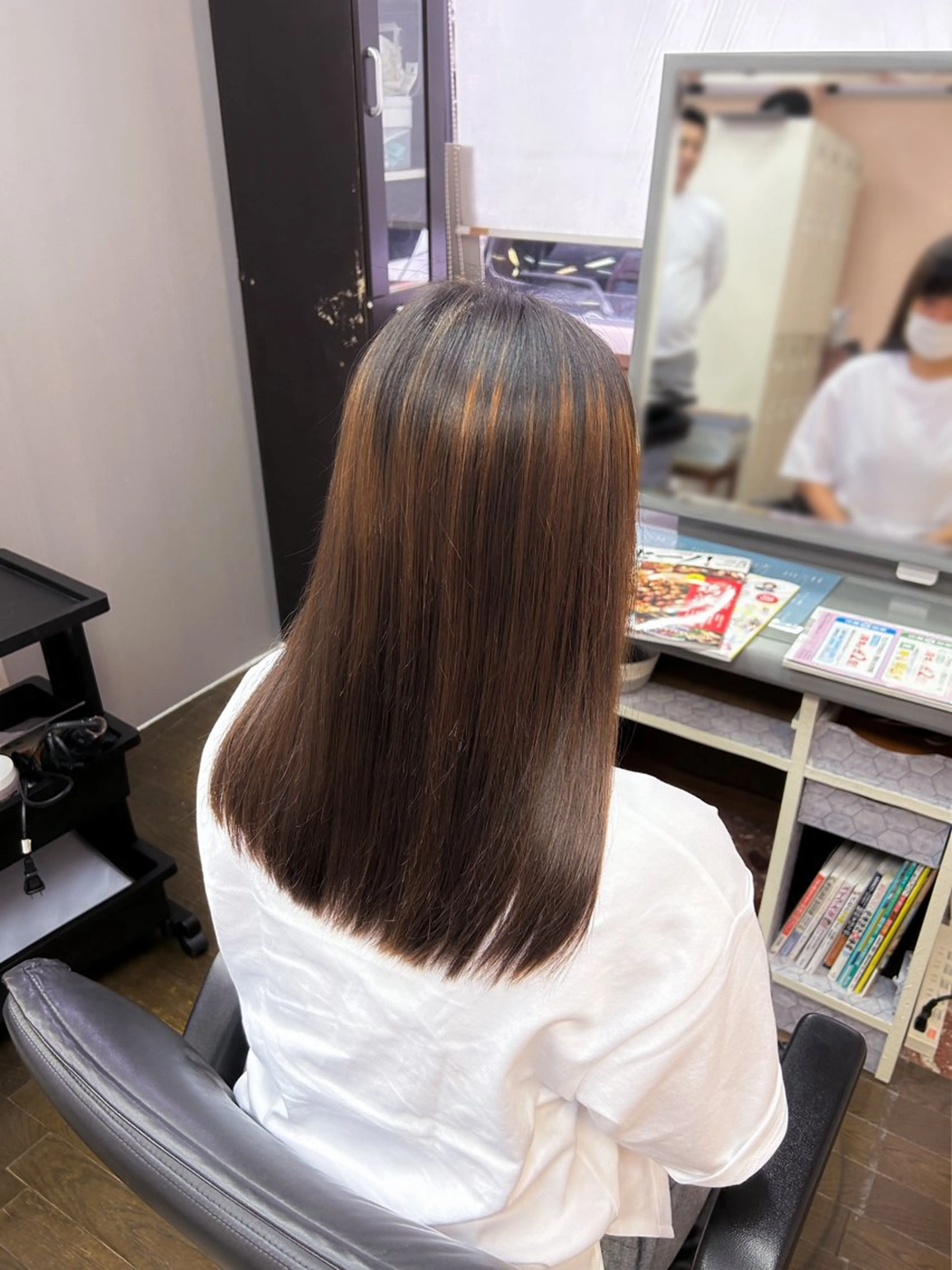 セミロング 甲斐綾香 /髪質改善/縮毛矯正のヘアスタイル