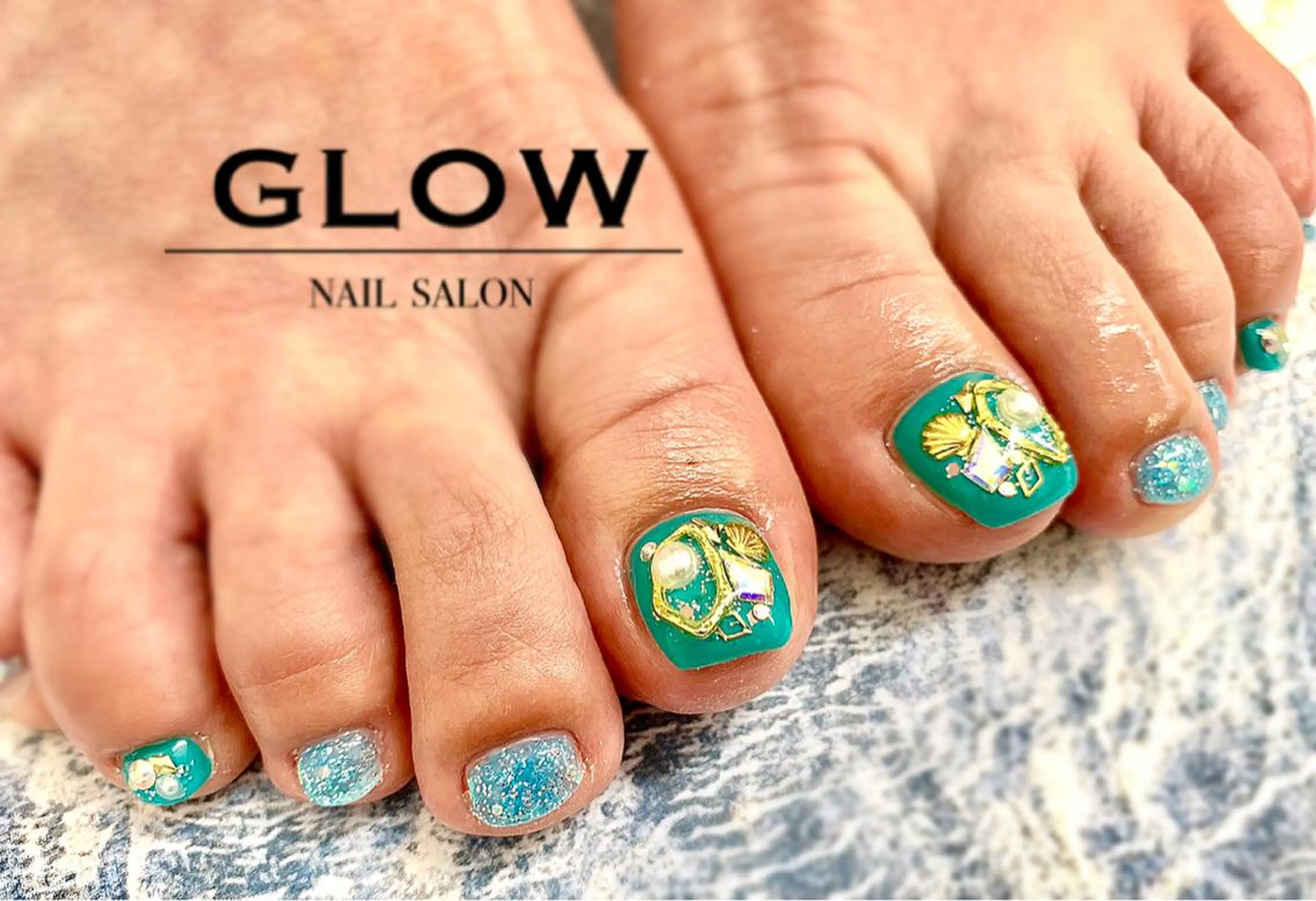 ロング ネイル NAIL SALON GLOWのネイルデザイン