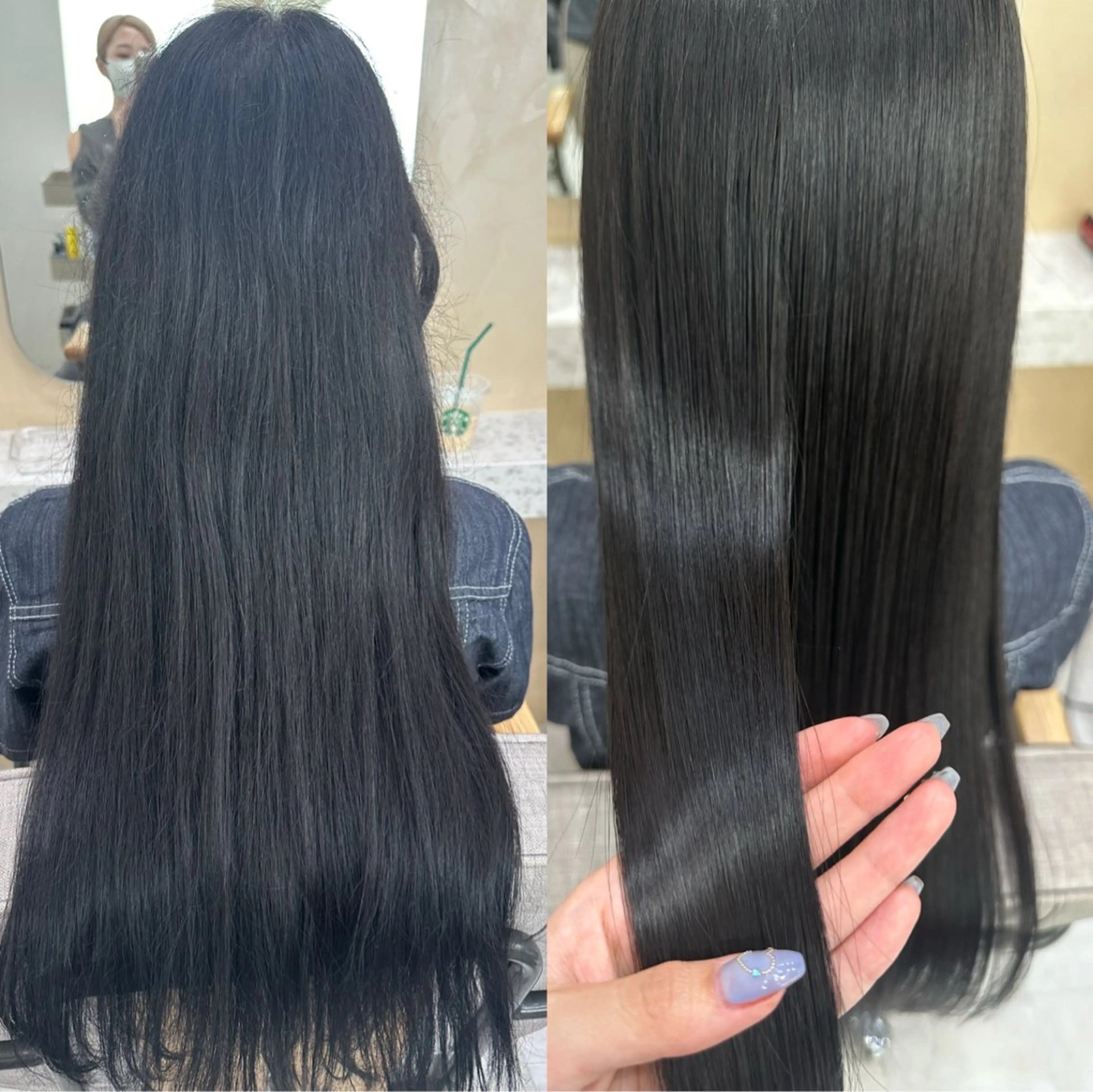 ロング カット 縮毛矯正 トリートメント 🌜美髪矯正/艶髪 /ボブ/こころ🌛のヘアスタイル