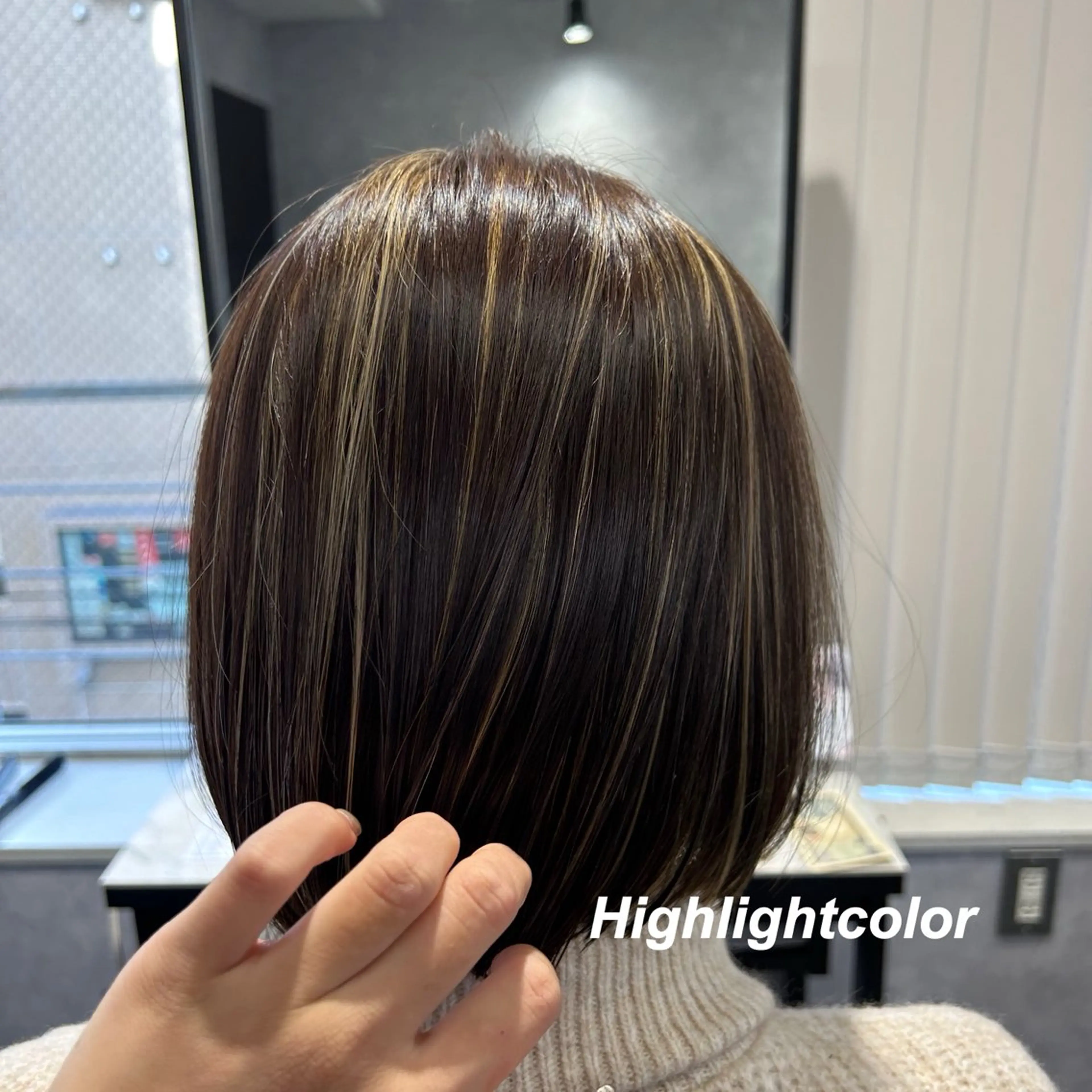 ミディアム カラー ハイライトカラー ハイライト プルエクステ/インナ ーカラー🦊はるなのヘアスタイル