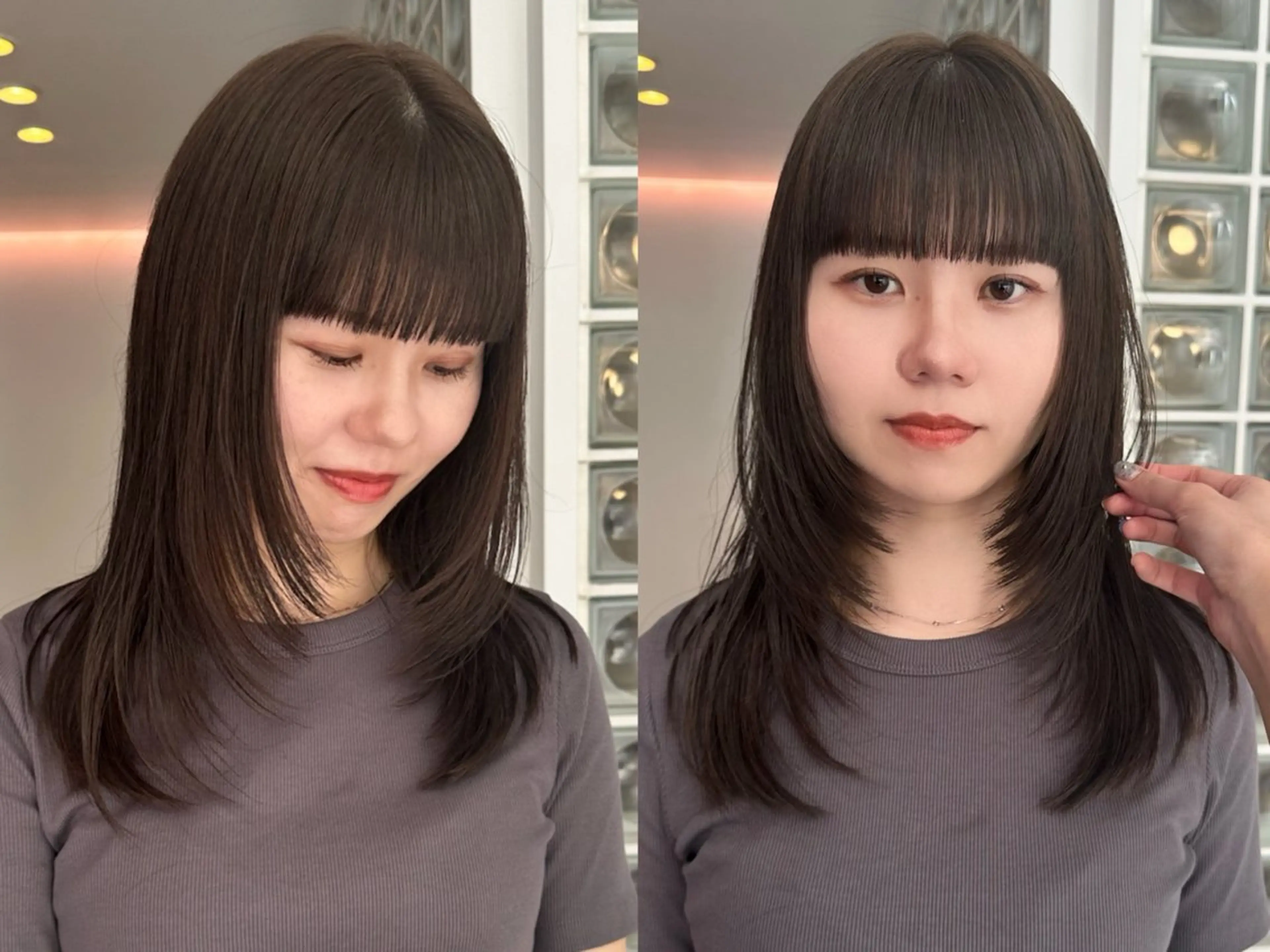 セミロング ボブ/似合わせ レイヤーcocomoのヘアスタイル