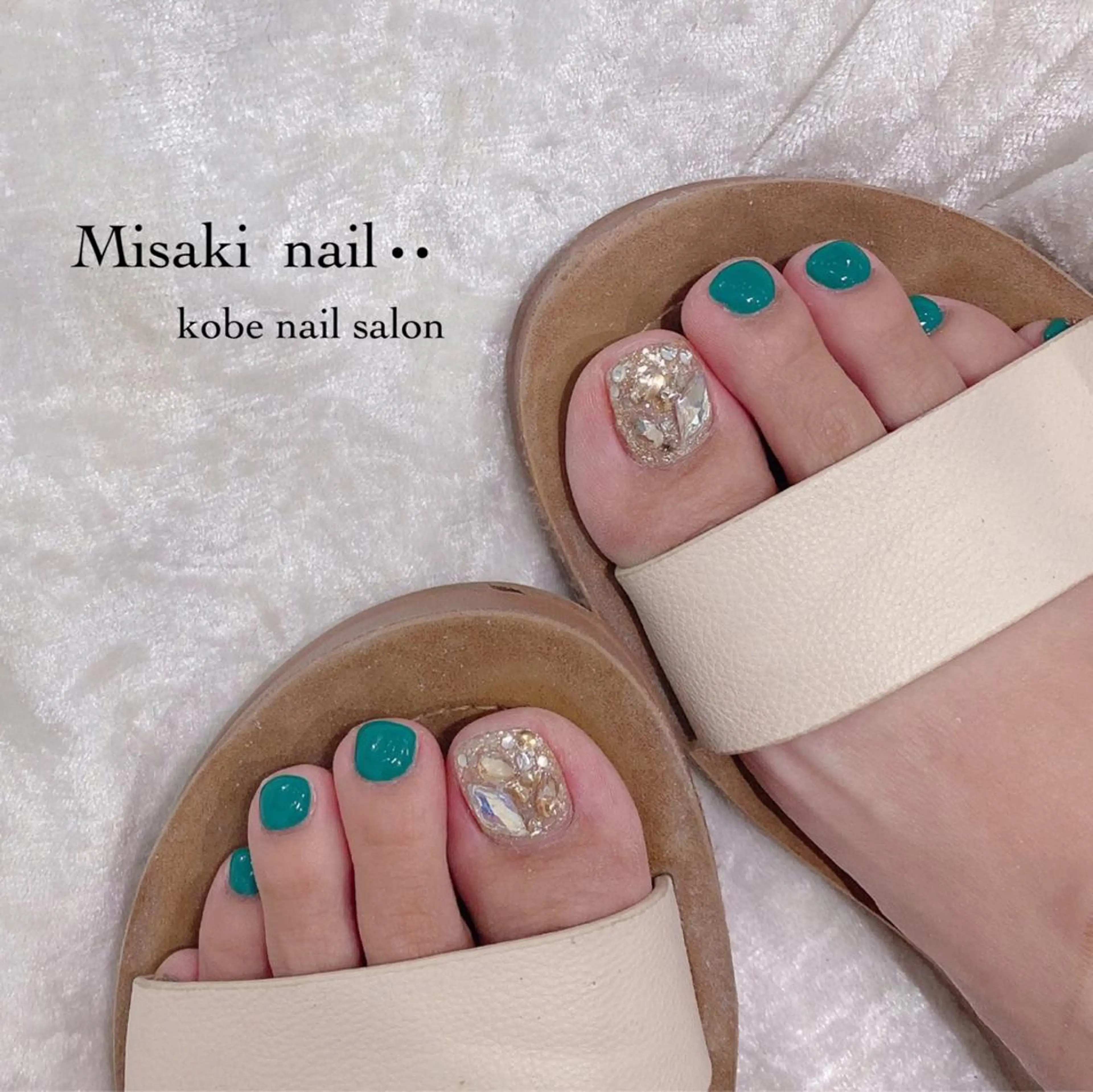 ネイル 韓国ネイル ワンホンネイル フットネイル nailsalon miinailsのネイルデザイン