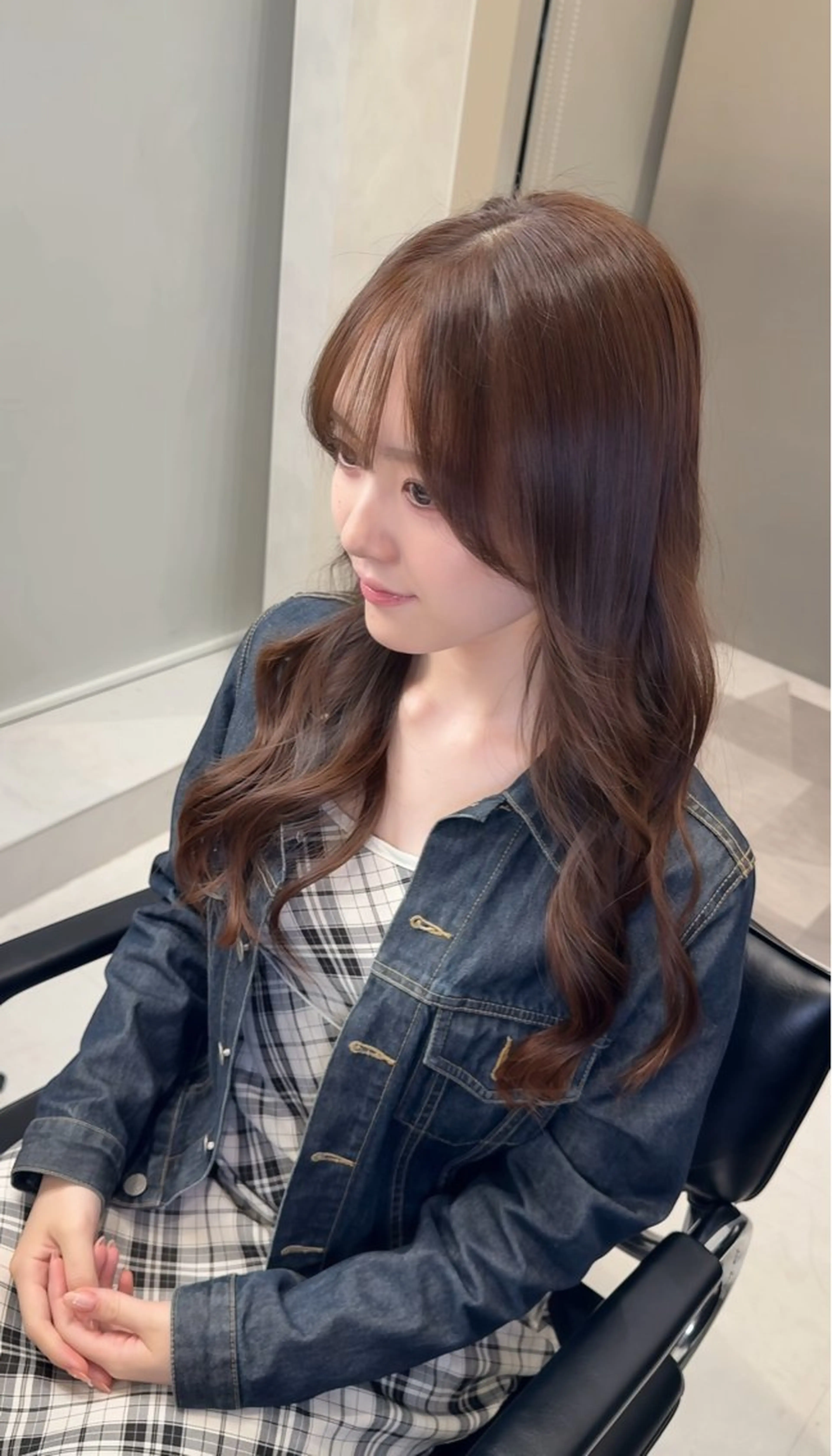 ロング 縮毛矯正 トリートメント ゴートゥデイシェアサロン原宿vita所属・縮毛矯正クロスパーマ 益子達也のヘアスタイル