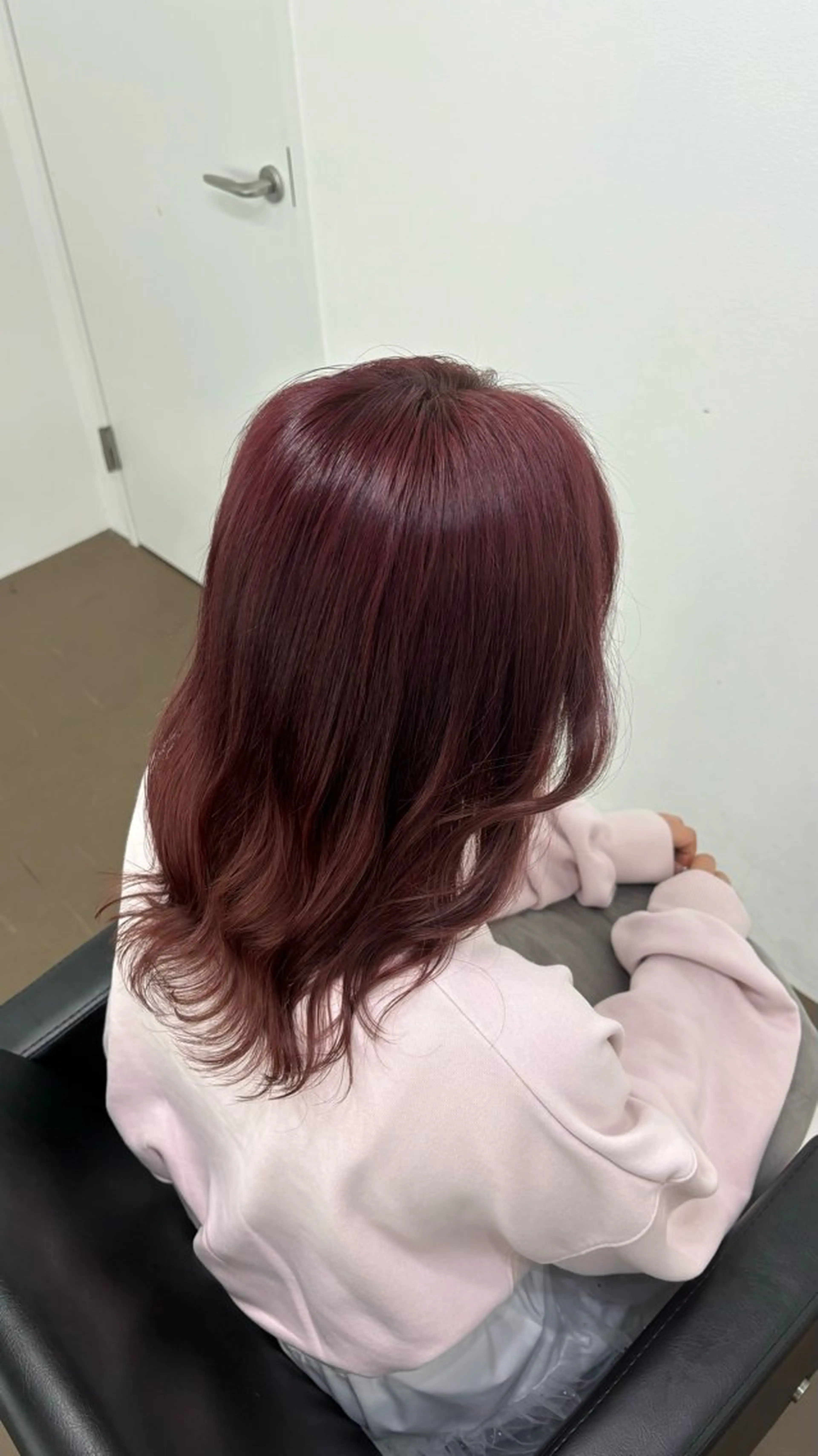 セミロング カラー ピンクカラー ヘアカラー トリートメント 【ioe 岡本】 🎀NOKO🎀のヘアスタイル