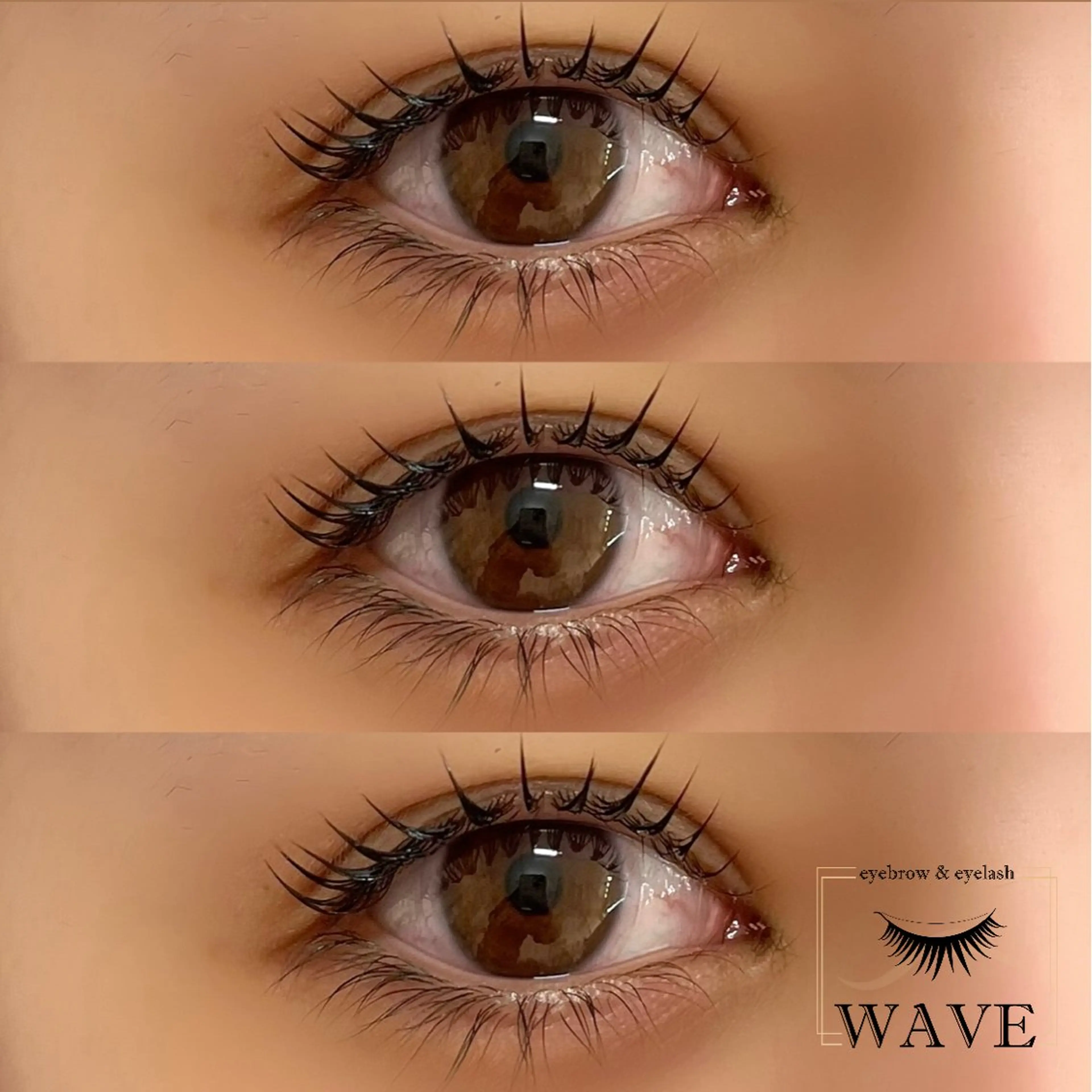 マツエク・マツパ 束感まつ毛 韓国風マツエク パリジェンヌラッシュリフト まつげパーマ マツパ brow&lash WAVEのマツエク・マツパデザイン