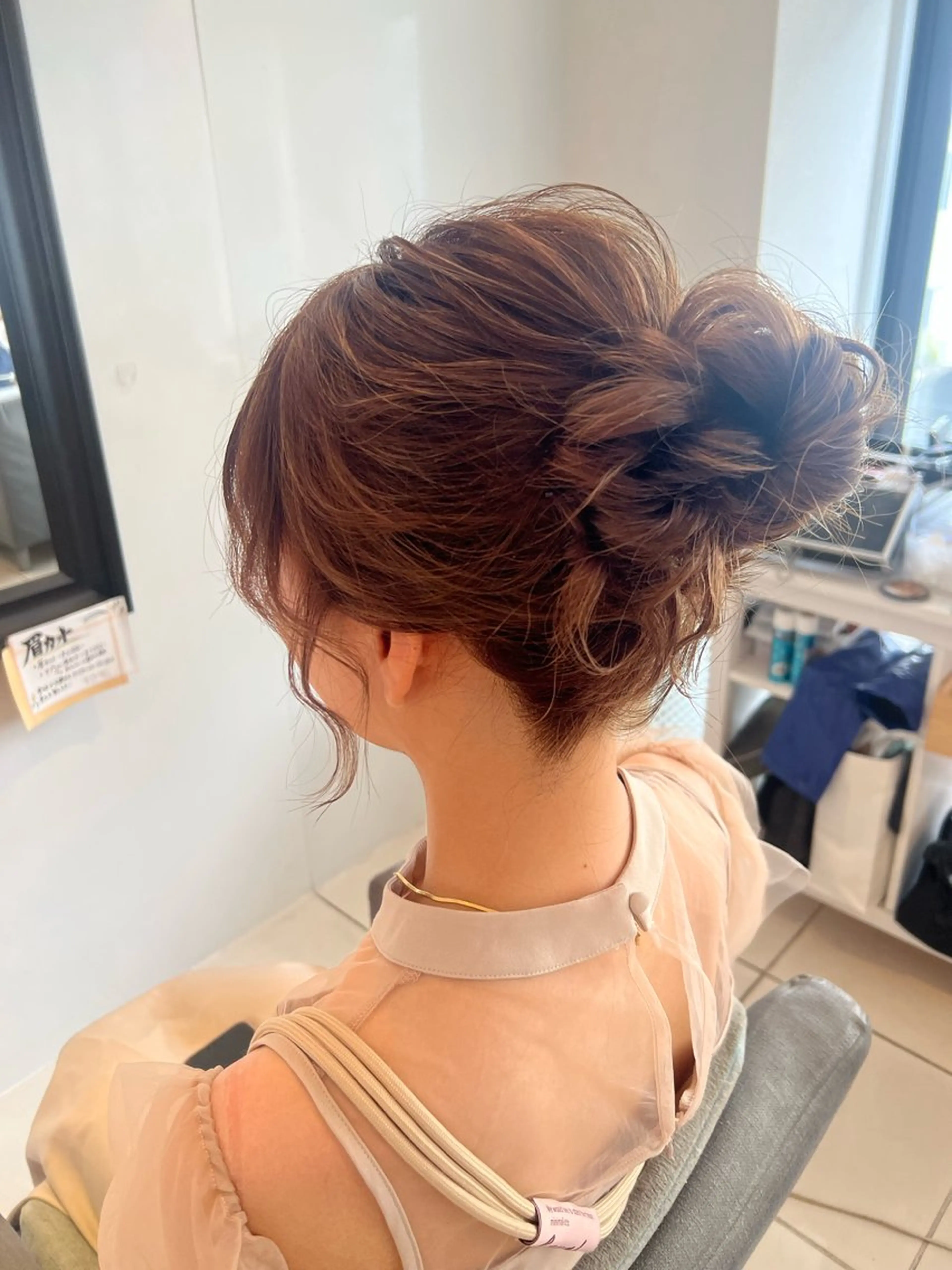 ヘアアレンジ お団子ヘア ヘアセット 大人可愛いヘアメイク 💋🧚‍♀️しずかのヘアスタイル