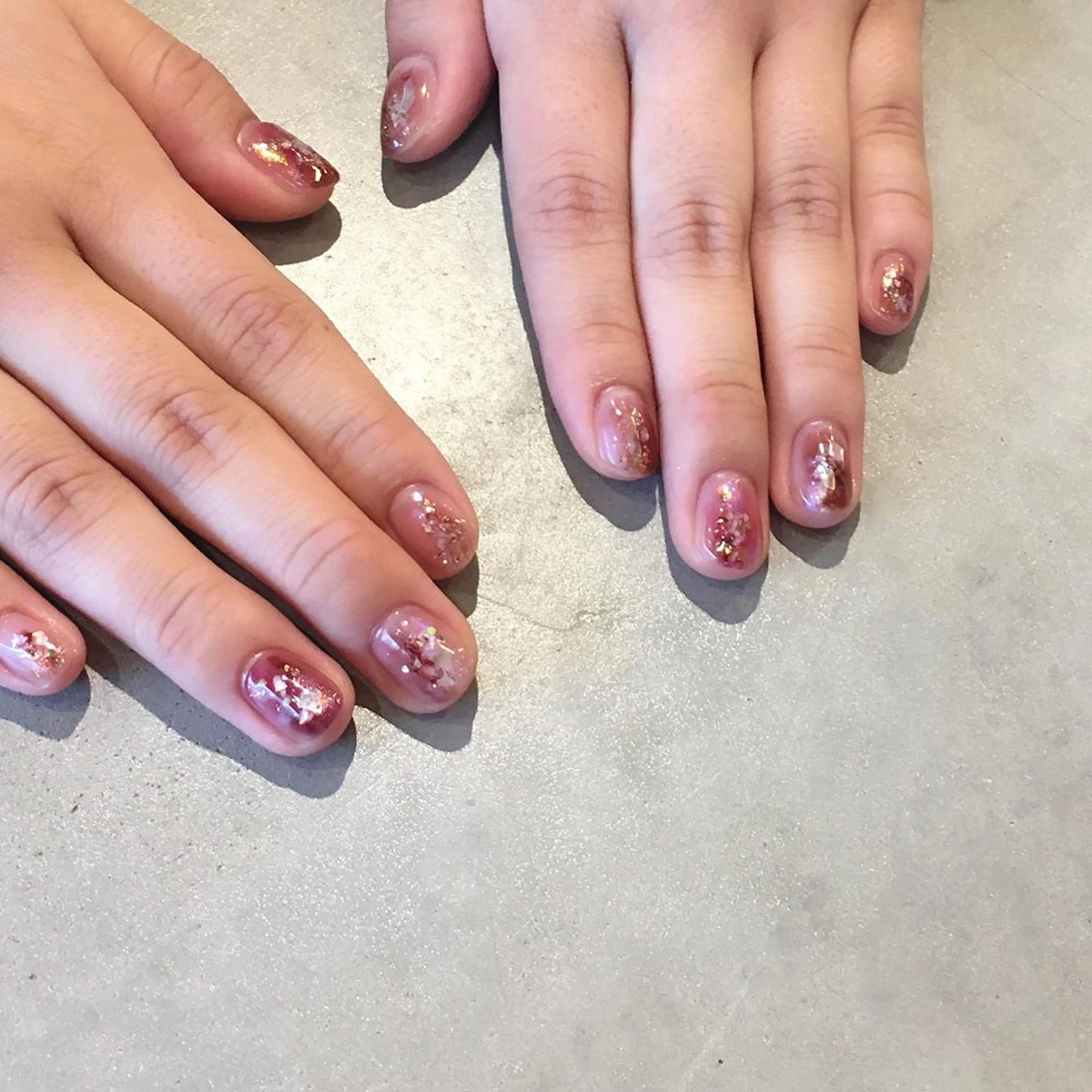 ネイル アートネイル 長さ出し ジェルネイル マットネイル ミラーネイル ハンドネイル nail salon Soeurのネイルデザイン