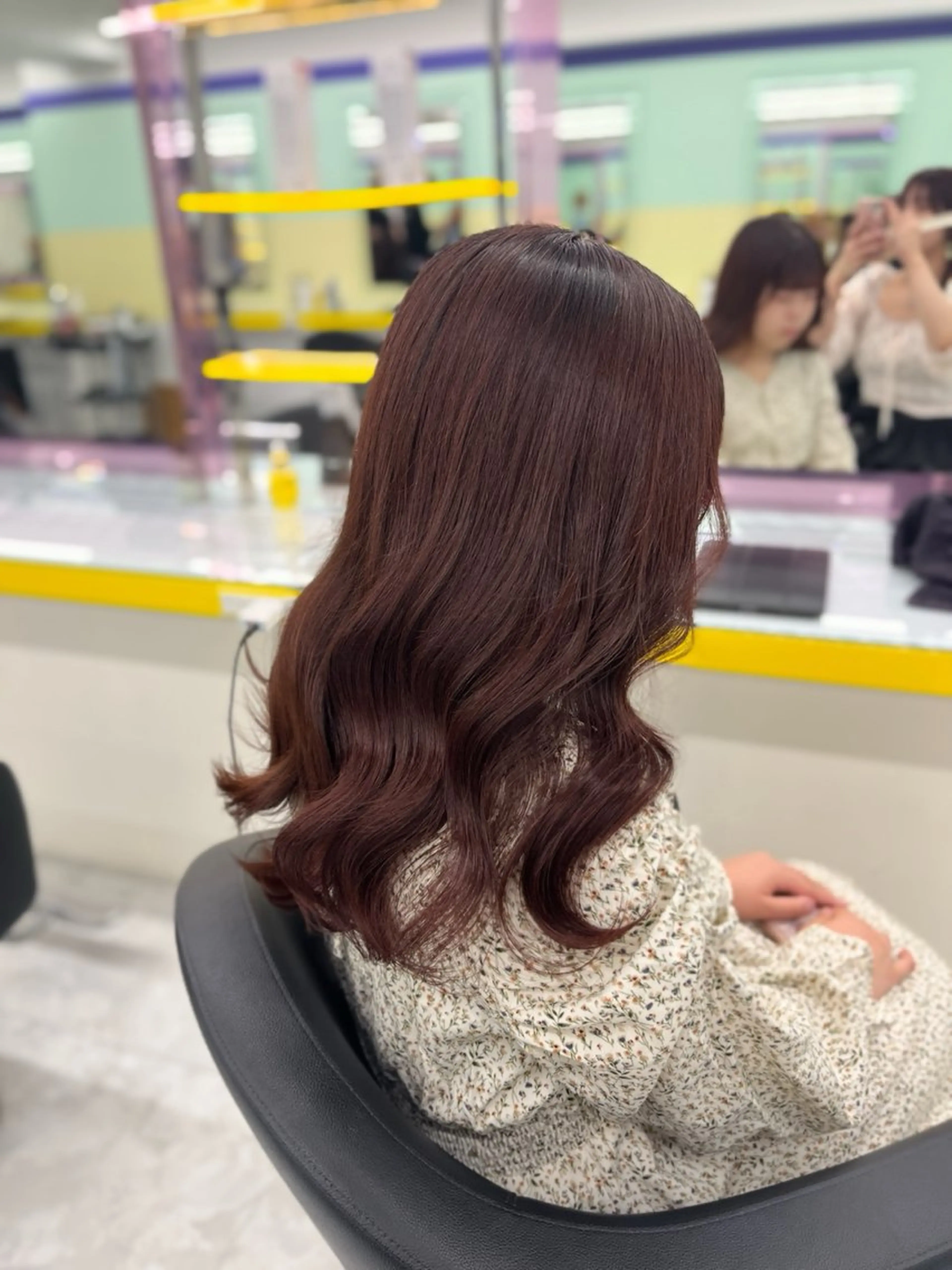 セミロング カラー ヘアカラー トリートメント ヘアセット 🎀Girly艶髪カ ラー🎀Harukaのヘアスタイル