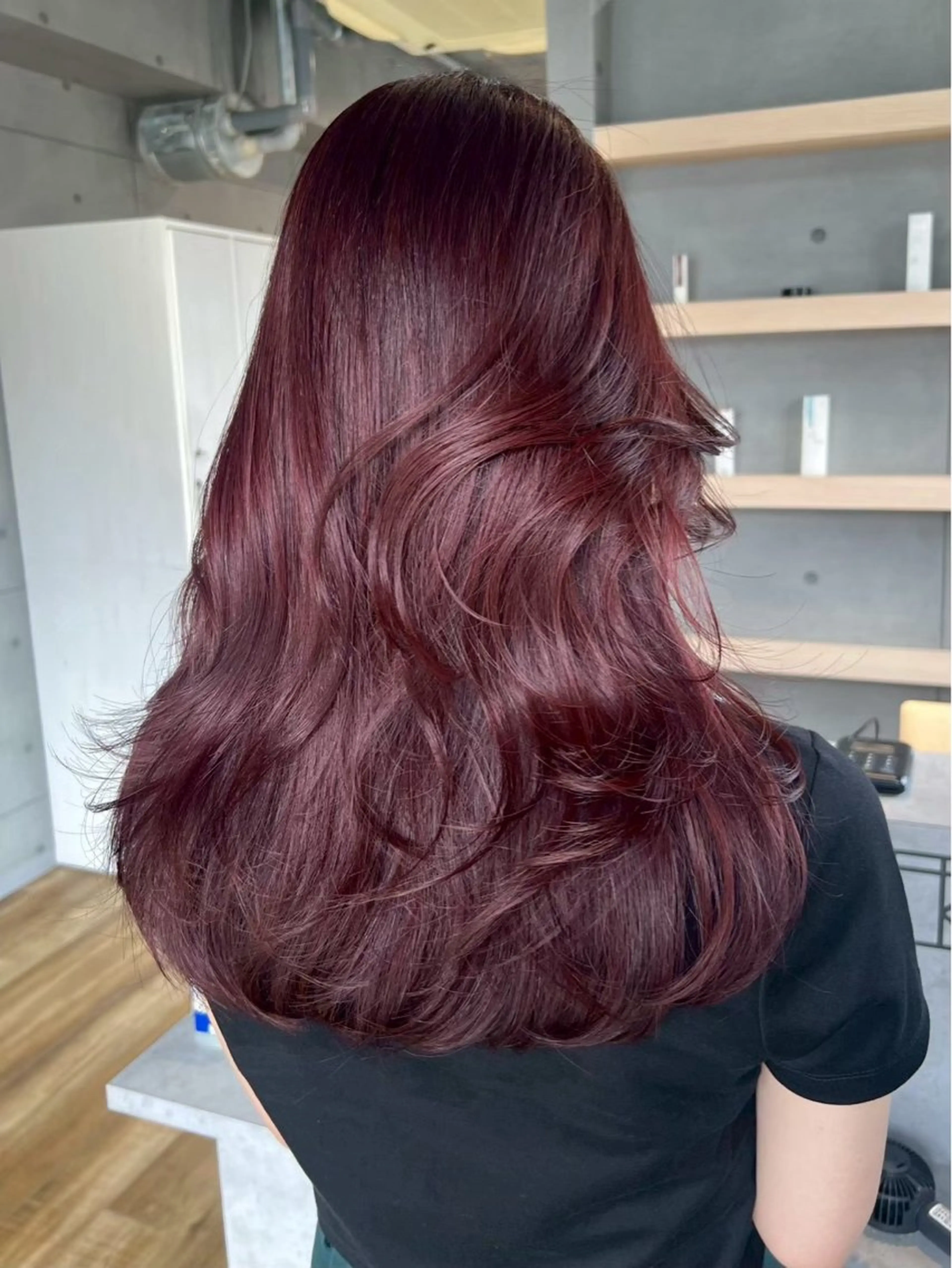 カラー ボルドーカラー 🩵透明感・艶カラー 🩵mia下北沢のヘアスタイル