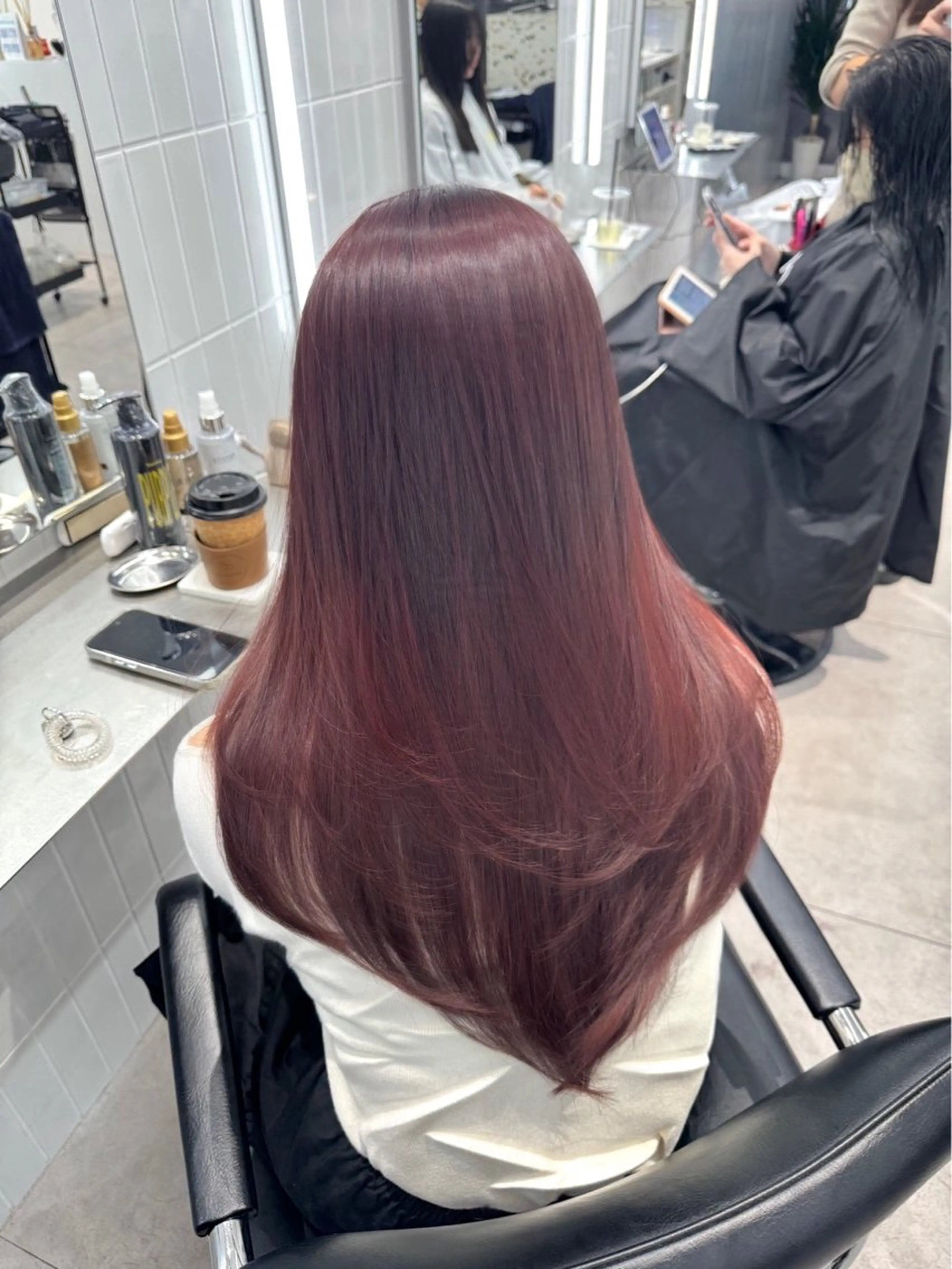 ロング カラー 谷本 美優のヘアスタイル