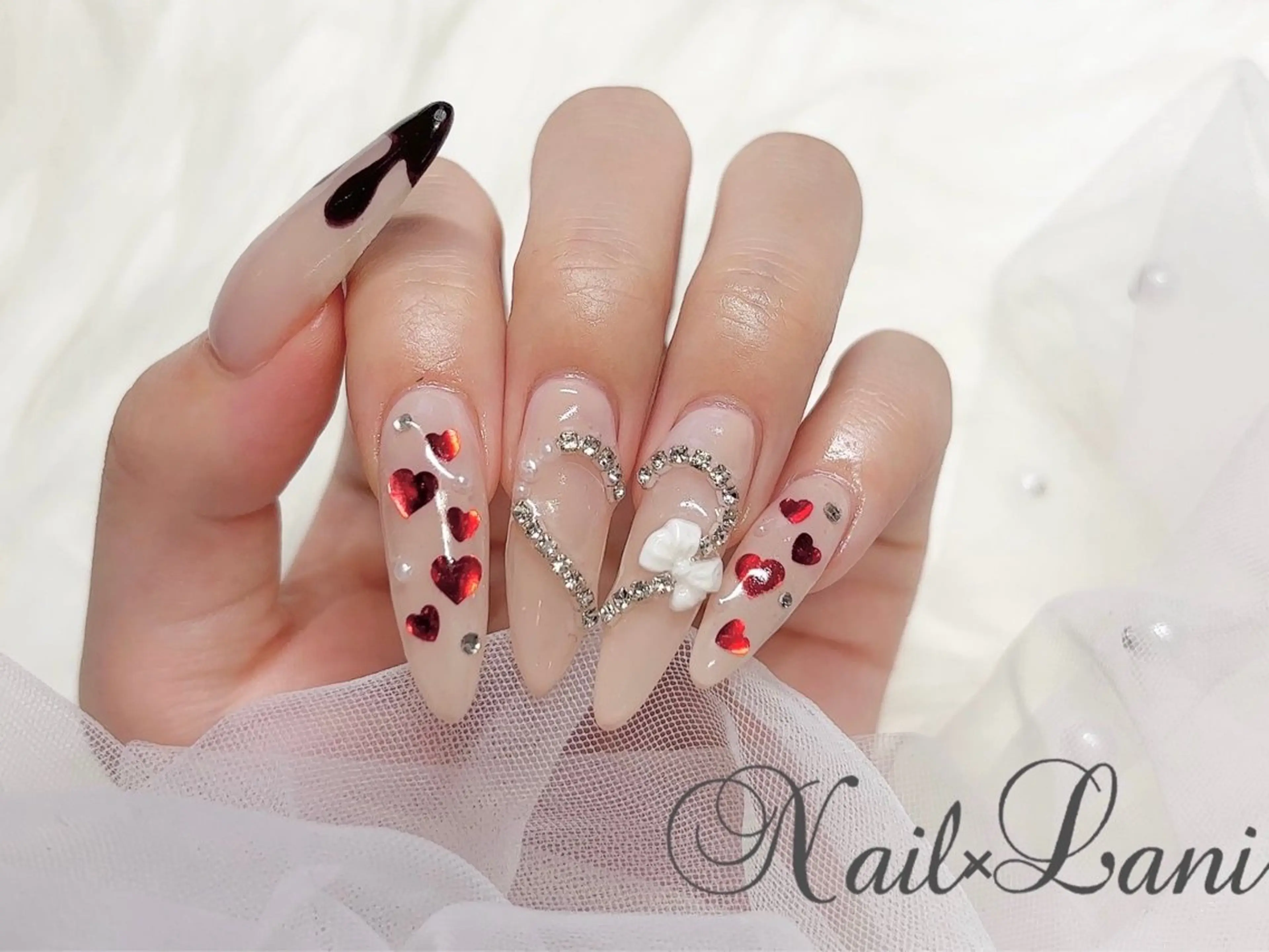 ネイル フットネイル ジェルネイル マグネットネイル パラジェル 松宮 理歩のネイルデザイン