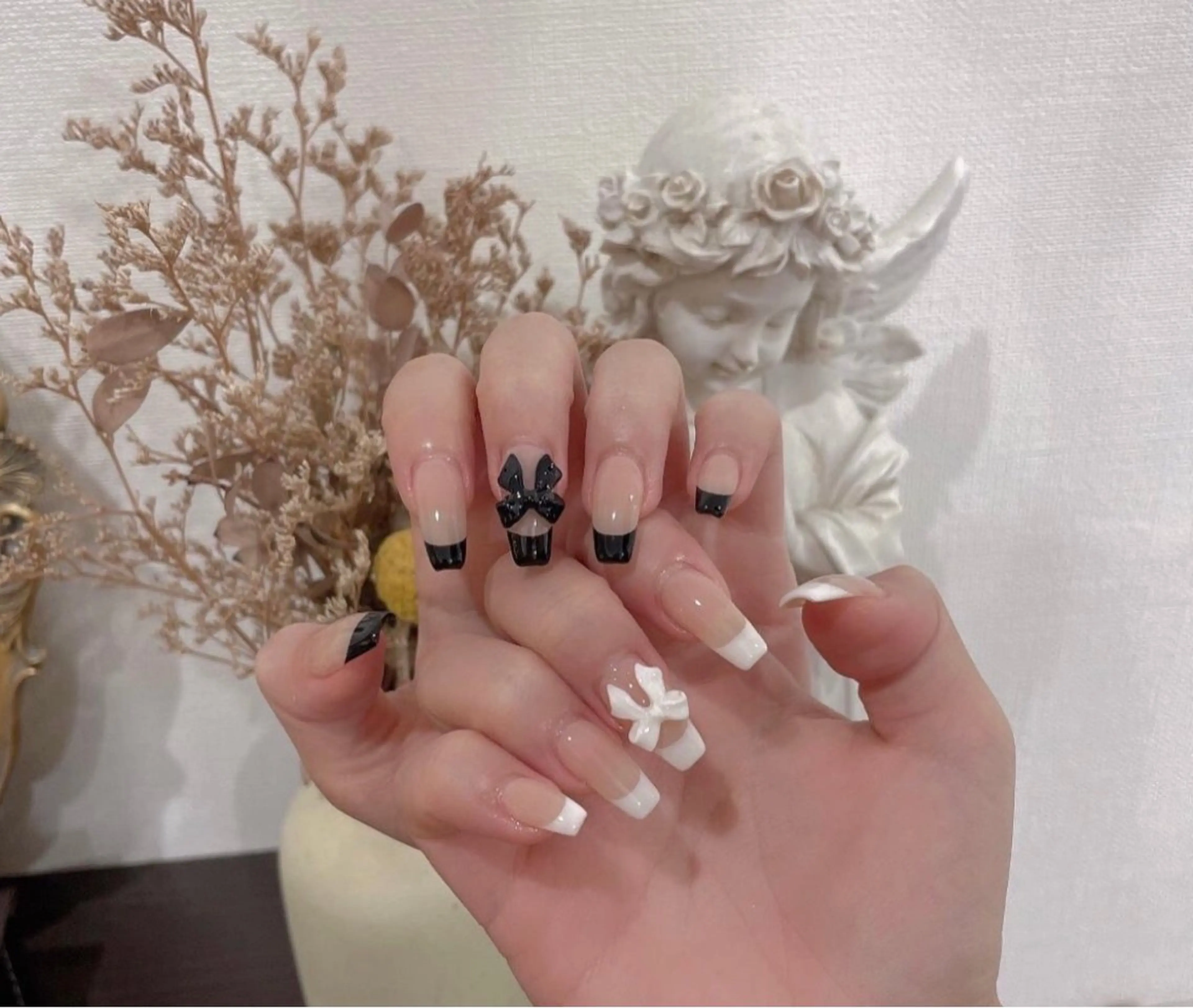 【Hand】チップ長さ出しアートやり放題（オフ別、ケア込み）の写真