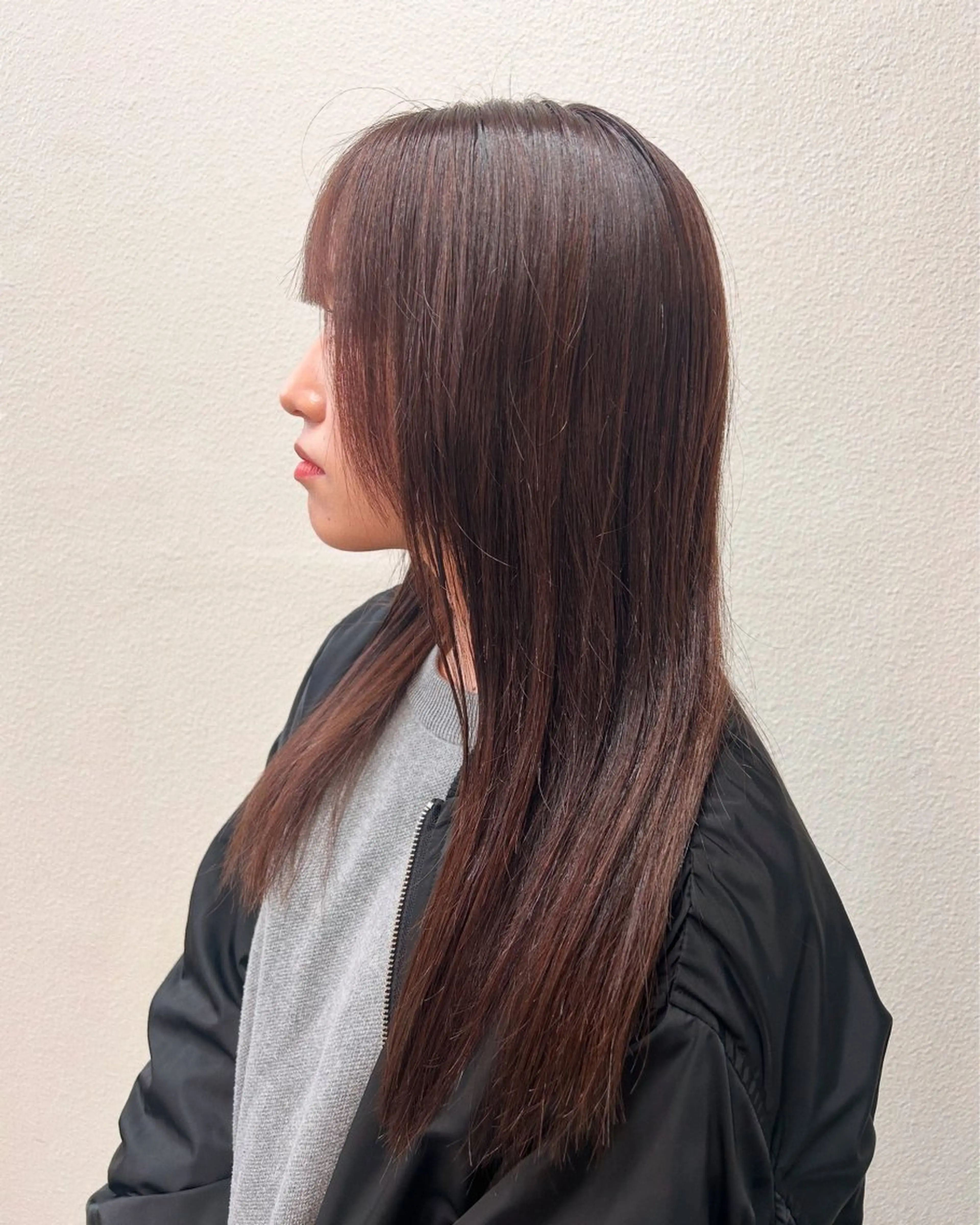 ロング カラー カット ヘアカラー トリートメント 後藤紗英/髪質改善 /オリーブベージュのヘアスタイル