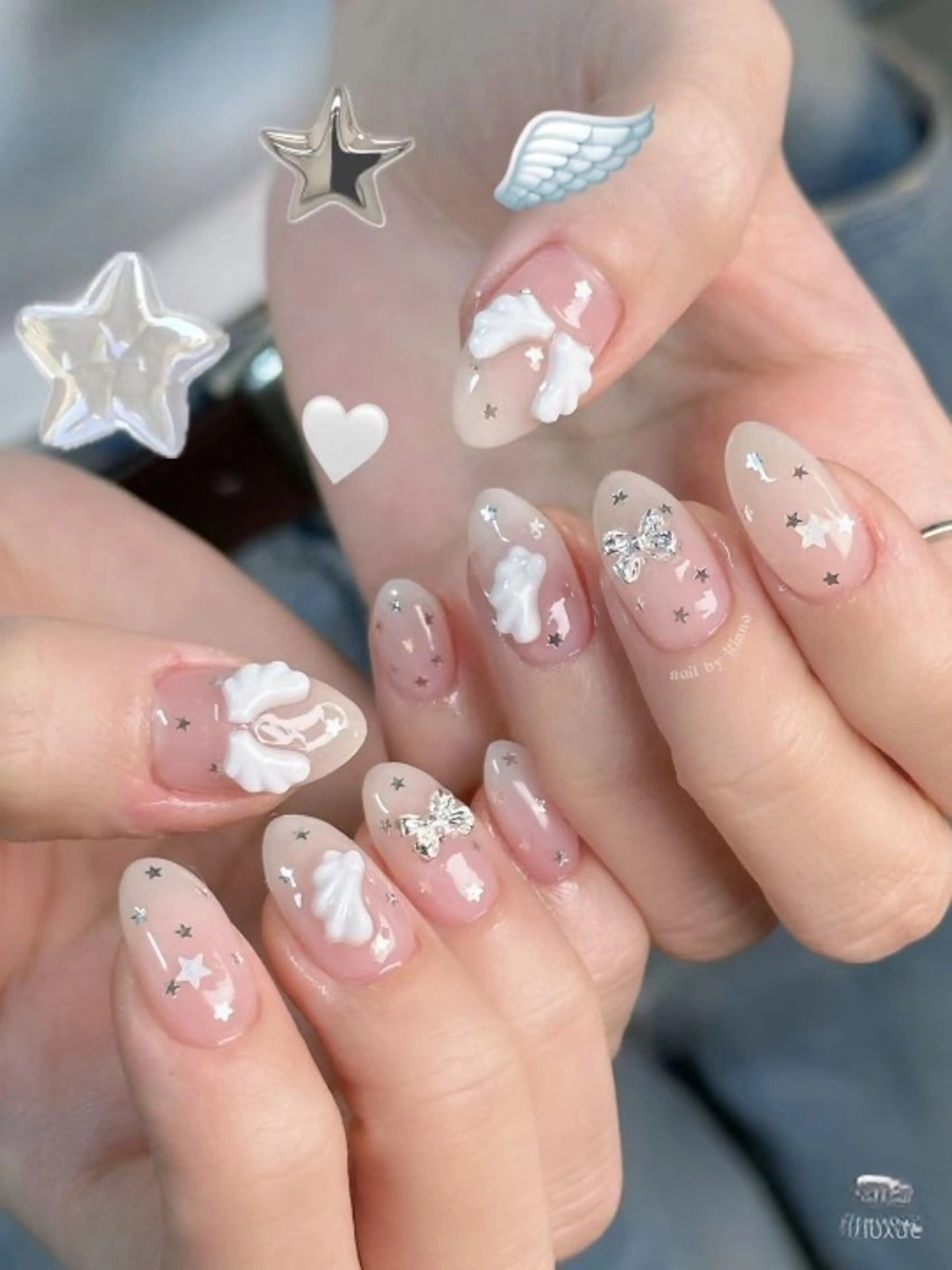 カラー グラデーションカラー ピンクカラー ハンドネイル AIN Nailのネイルデザイン