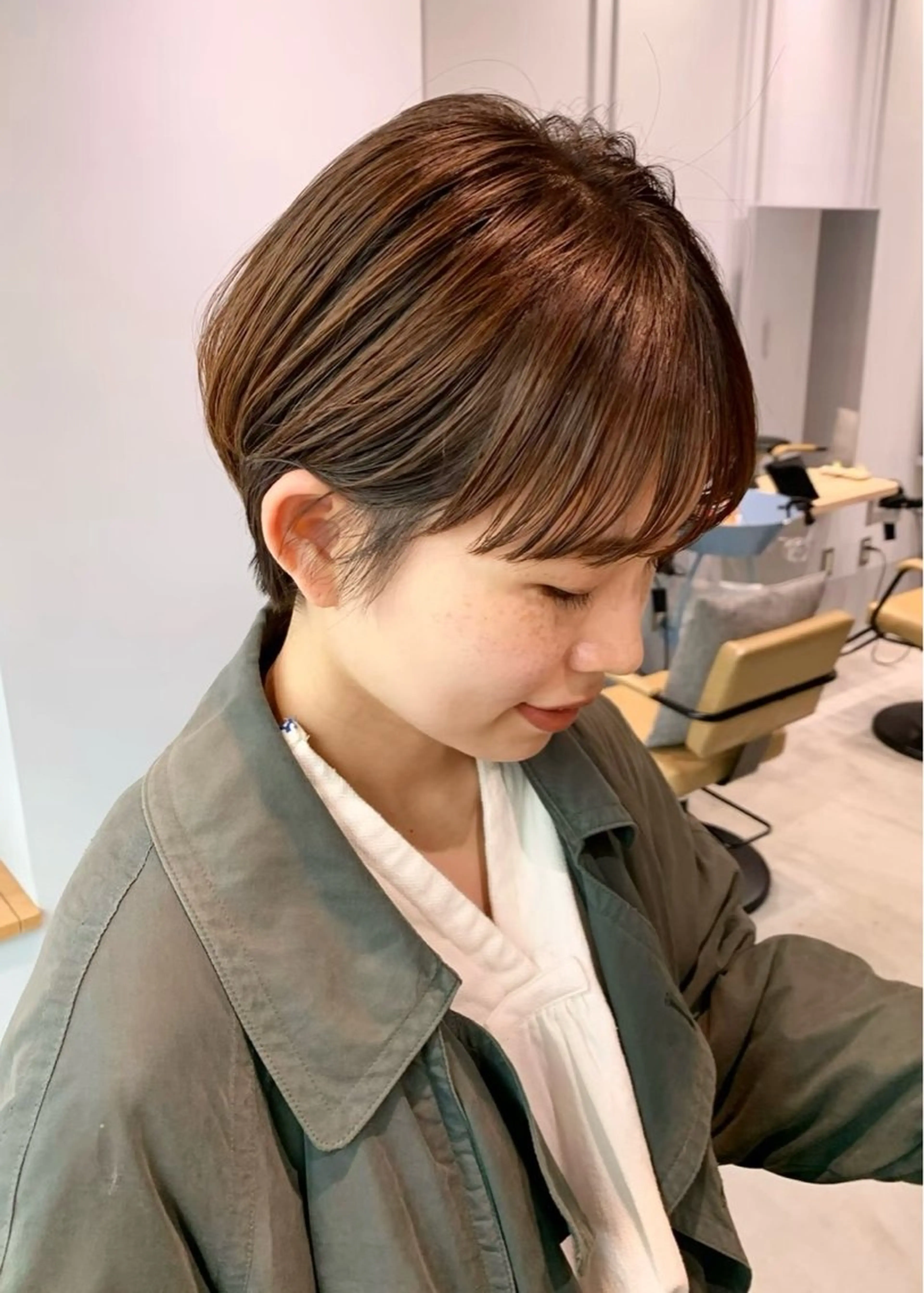 ショート ショートヘア タグチ アスカのヘアスタイル