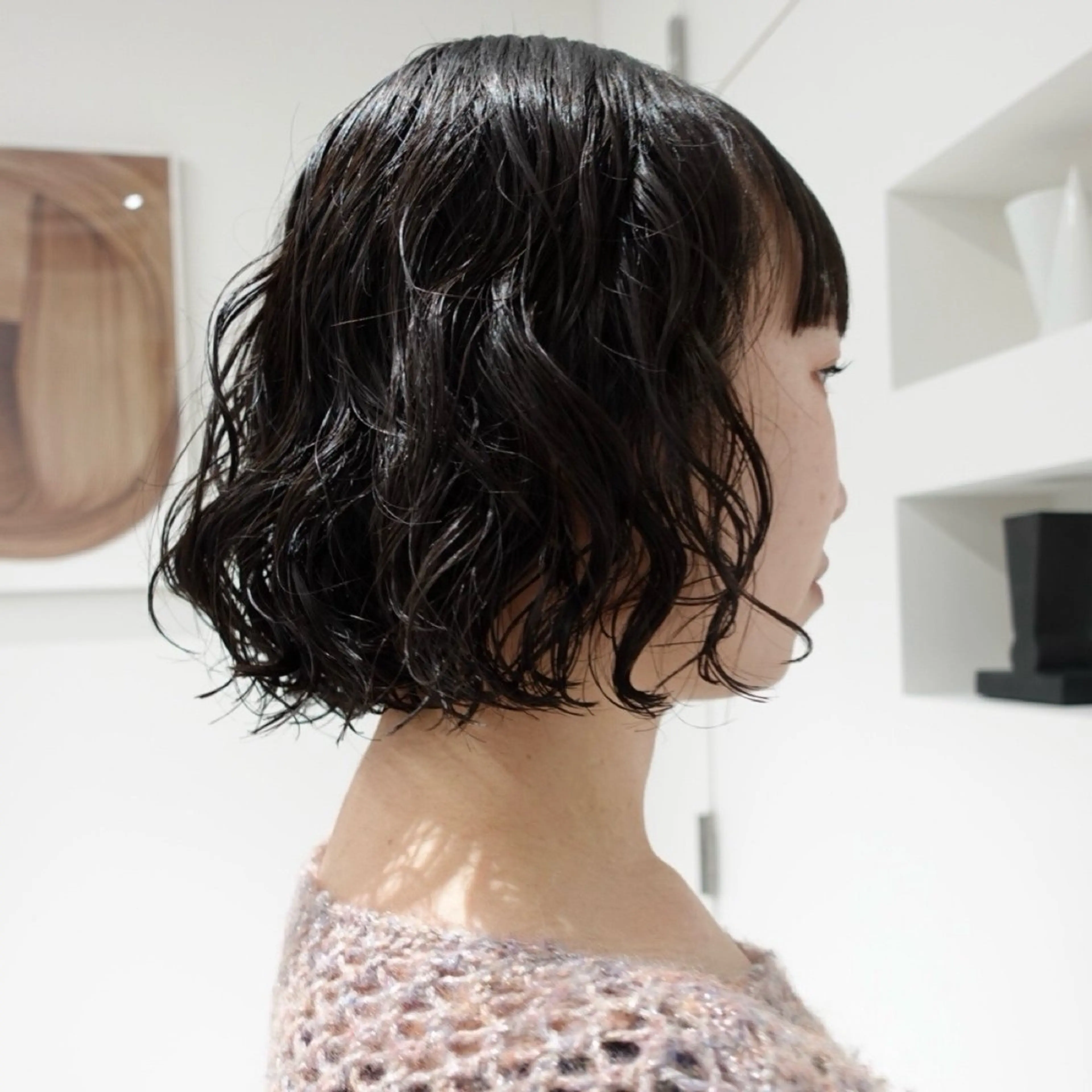 ショート パーマ ヘアアレンジ ボブ カット パーマ 🌐サトウ リョウ🌐のヘアスタイル