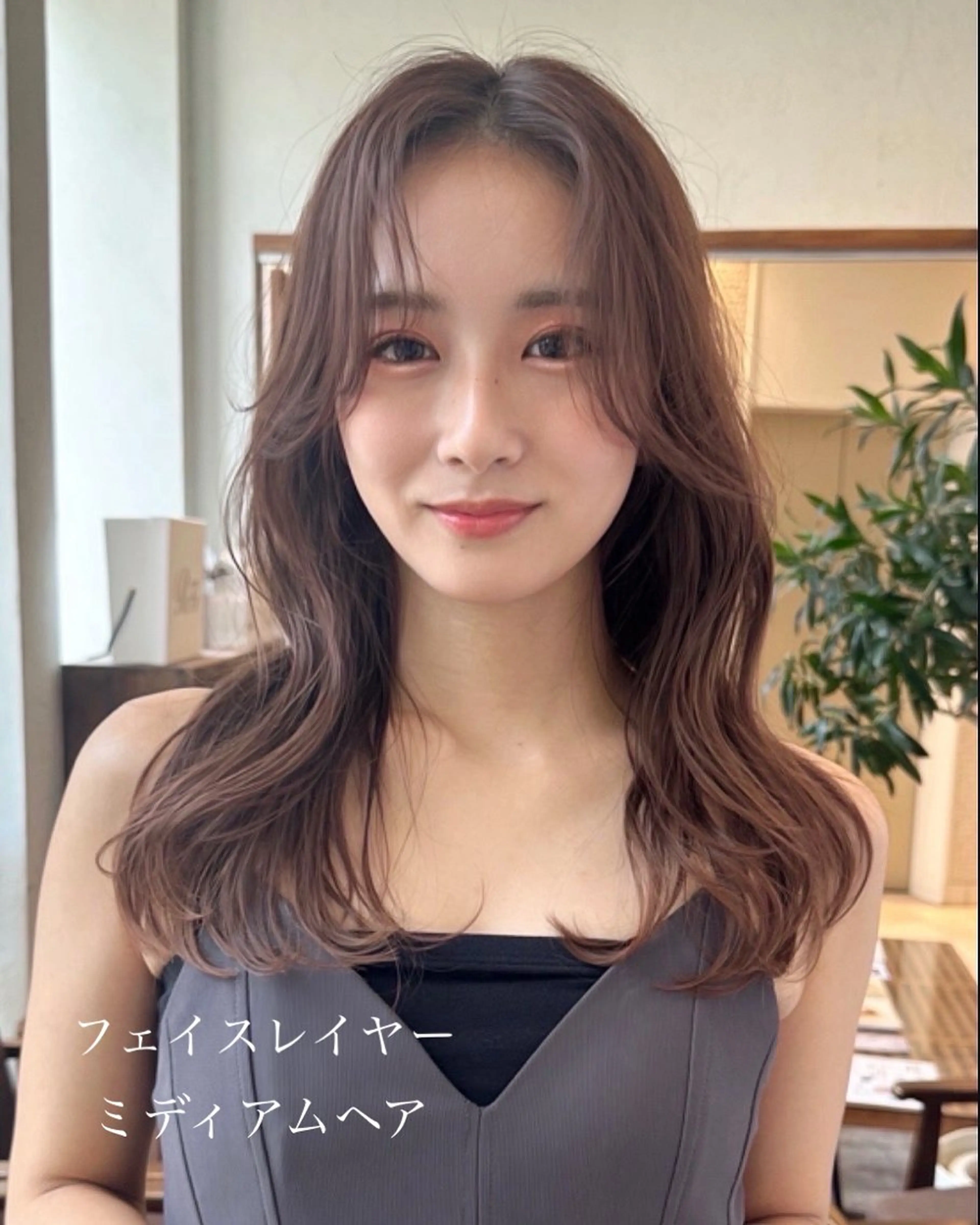 ミディアム 丸山 心 / 艶カラーのヘアスタイル